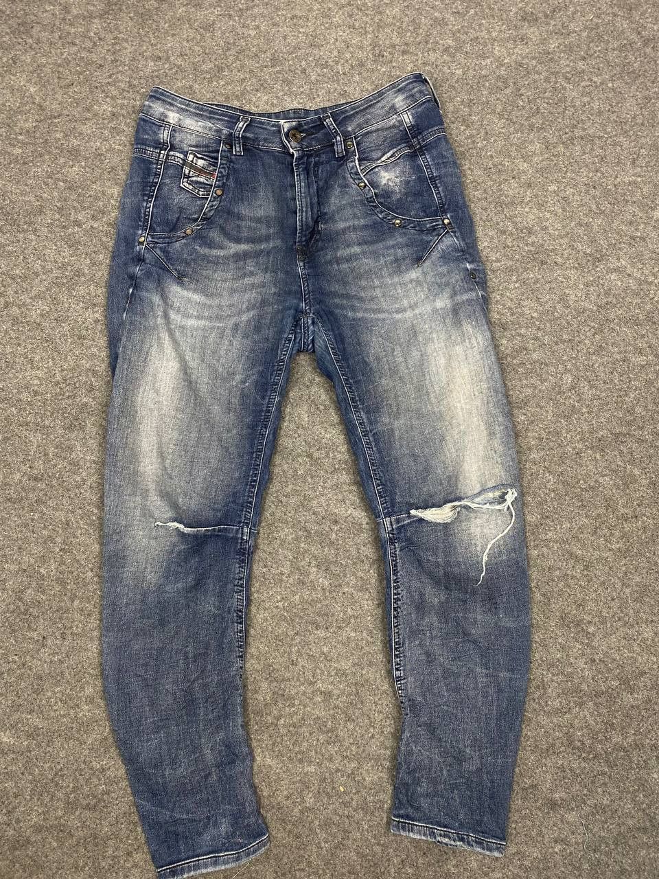 Diesel diesel sweatpants distressed denim Size 30" / US 8 / IT 44 - 5 Thumbnail
