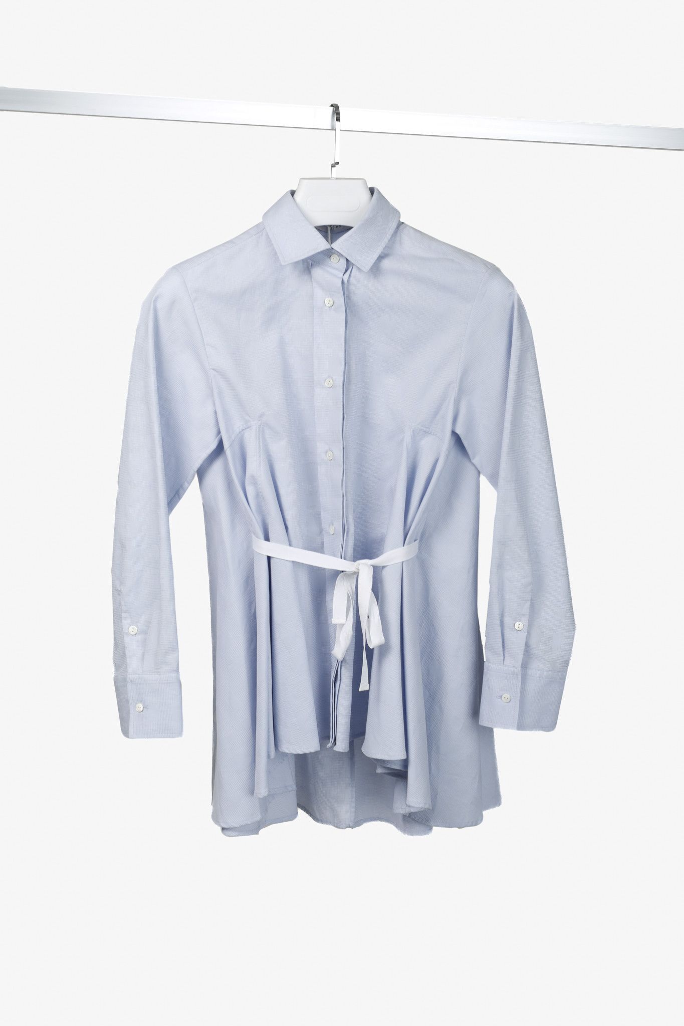 Other Palmer//Harding Pointed Piqué Draped-Back Button-Up Shirt Size S / US 4 / IT 40 - 1 Thumbnail