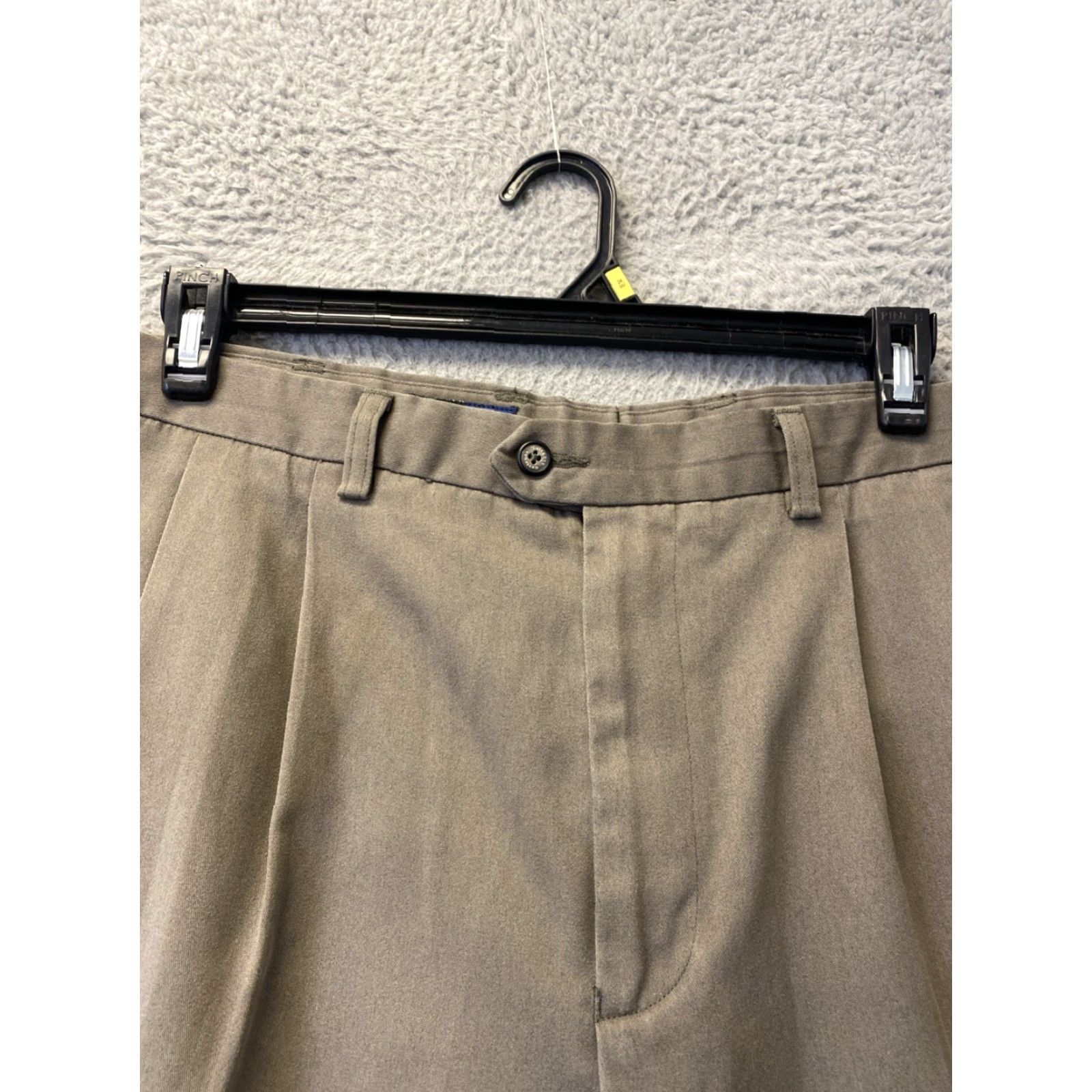 Callaway VINTAGE Callaway Golf Pants Mens 40x32 Taupe Pleated Chino Straight Size US 40 / EU 56 - 2 Thumbnail