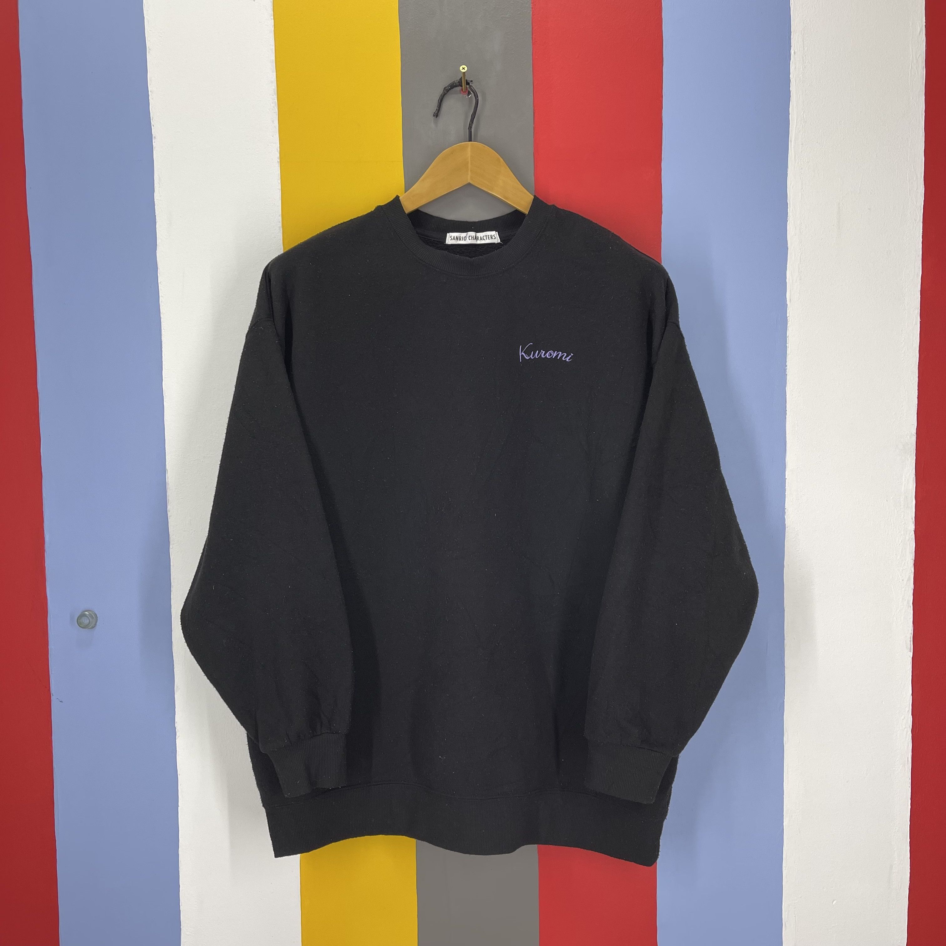 Japanese Brand KUROMI by SANRIO Crew Neck Sweatshirt #1375/AV Size US XL / EU 56 / 4 - 3 Thumbnail