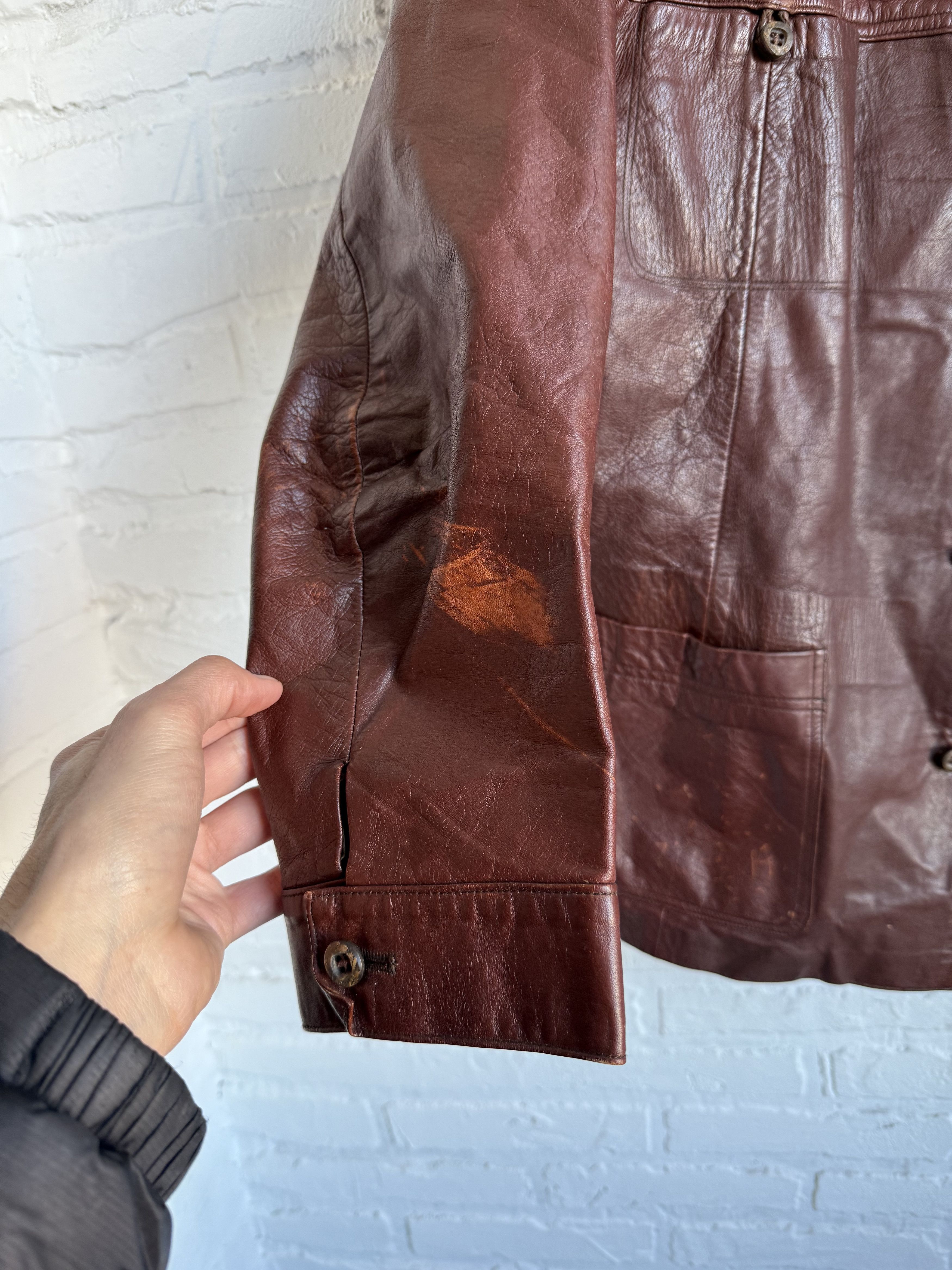 Lewis Leathers Vintage 1970s Fink of Northampton British Leather jacket Size US S / EU 44-46 / 1 - 5 Thumbnail