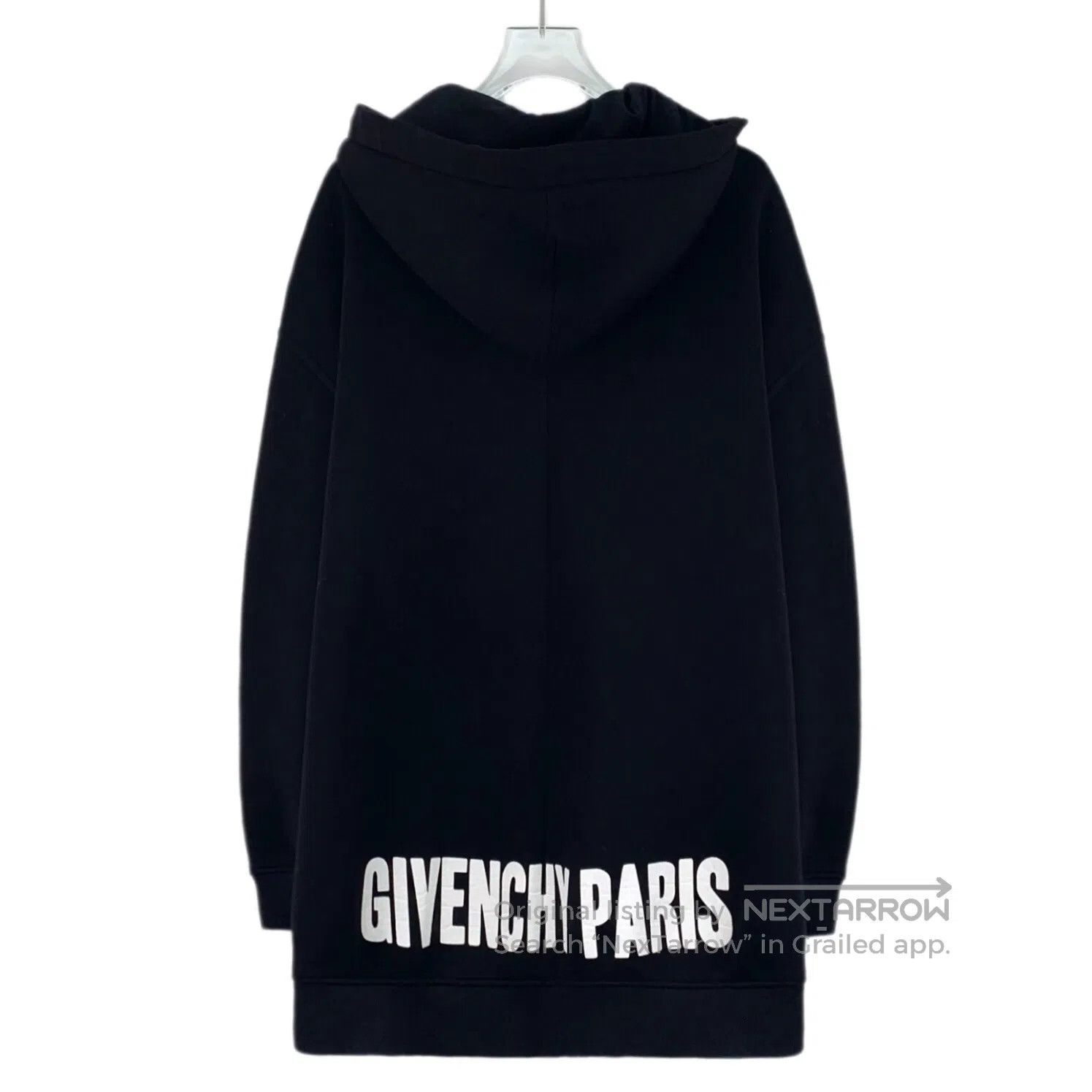 Giorgio Armani Giorgio Armani Black Logo Letter Printed Hooded Drawstring Size XXS / US 00 / IT 34 - 2 Thumbnail