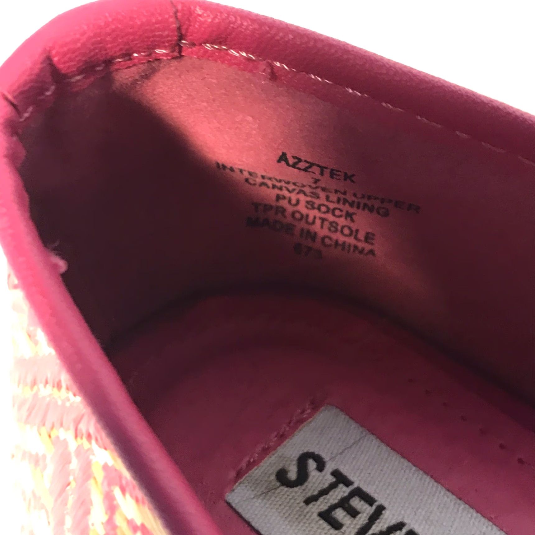 Steve Madden Steve Madden Aztec Flats Womens Size 7 Pink Beige White Casual Comfort Summer Size US 7 / IT 37 - 3 Thumbnail
