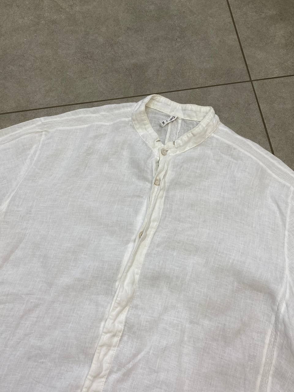 Transit Transit Avant-Garde Linen Buttons Short Sleeve Shirt Size US XL / EU 56 / 4 - 7 Thumbnail