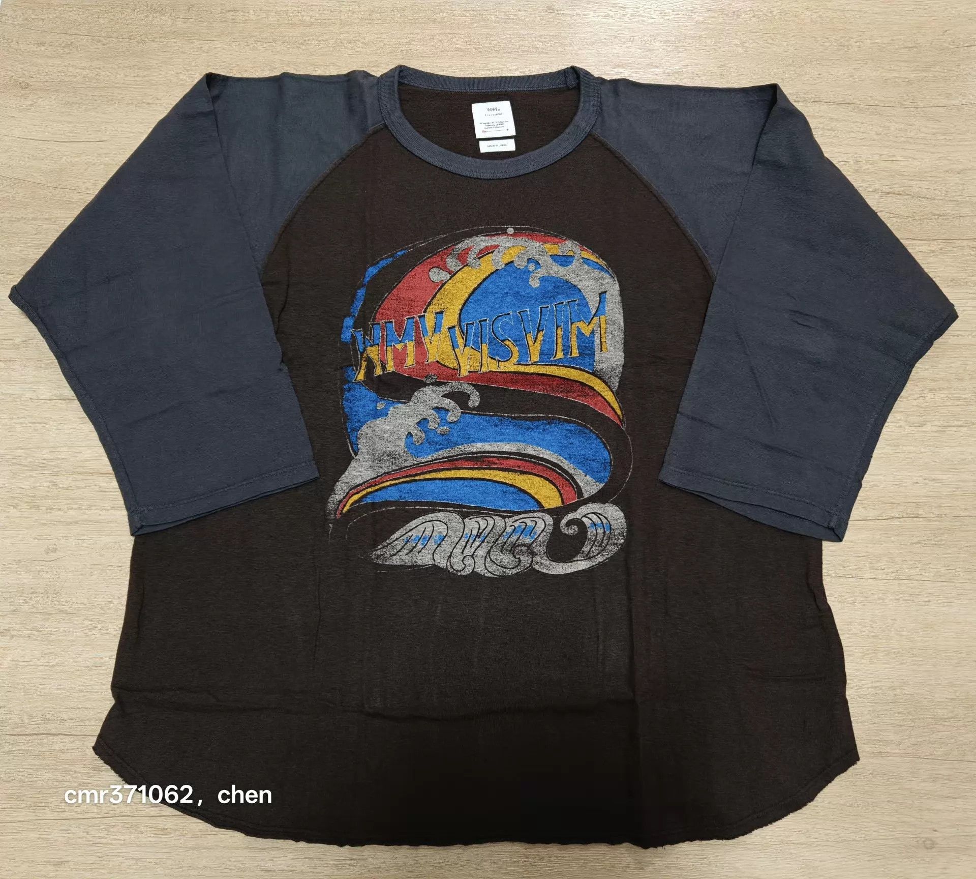 Visvim visvim 21aw gridiron 3/4 sleeve DMGD new black w3 Size L / US 10 / IT 46 - 1 Thumbnail