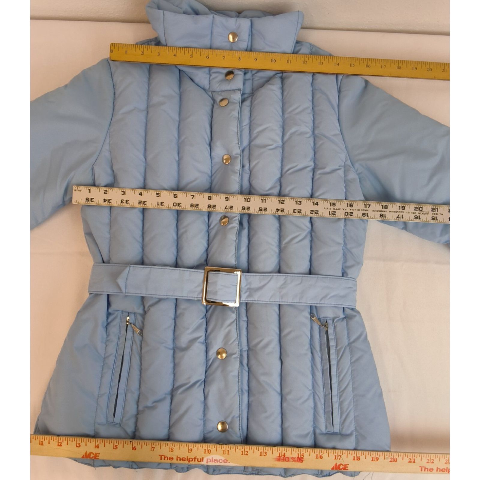 Other Sportscaster Down Blend Belted Ski Jacket Women's L Blue VTG Size L / US 10 / IT 46 - 13 Thumbnail