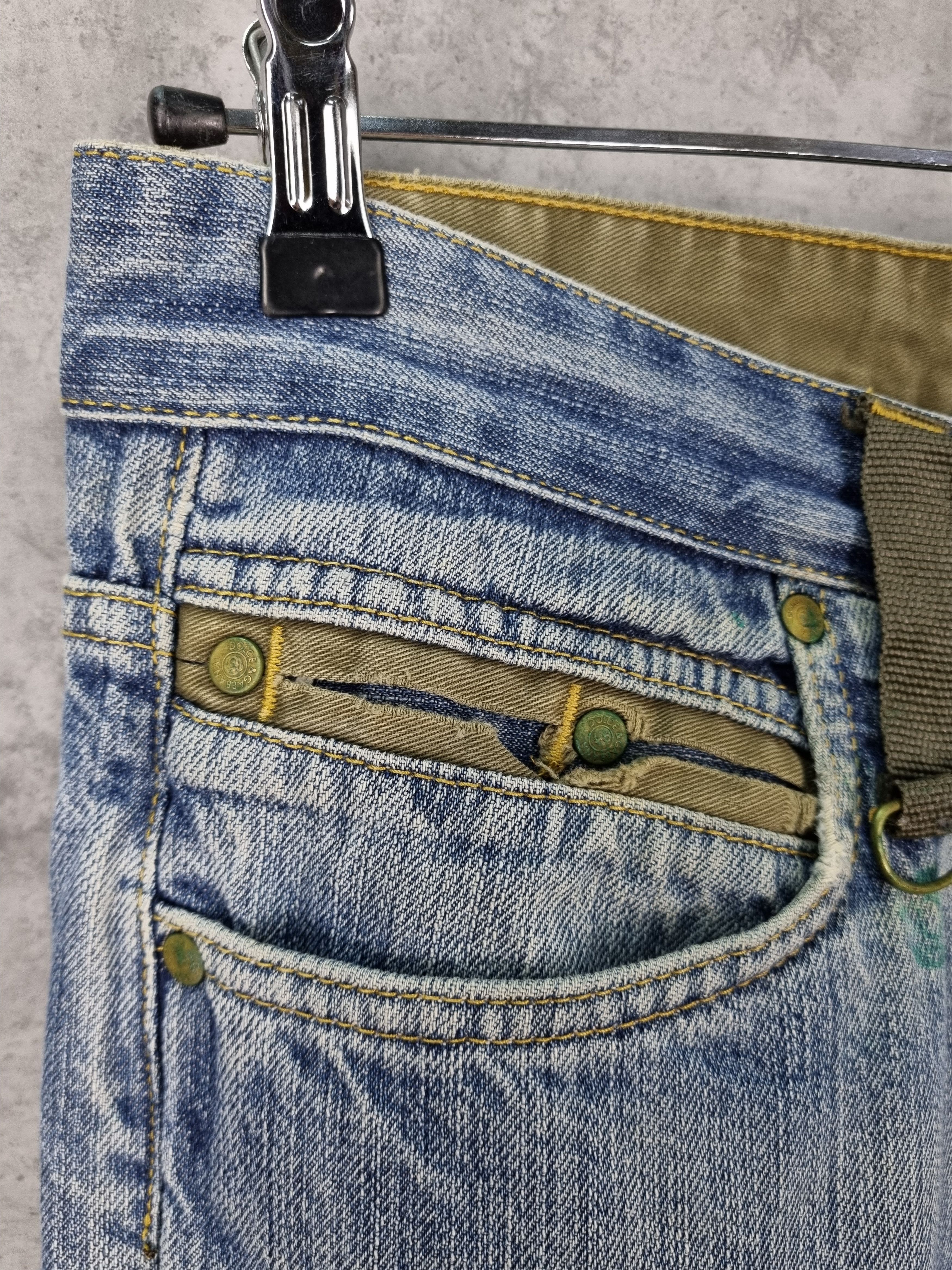 Vintage 90s Dolce & Gabbana Dirty Aesthetic Denim Jeans Size US 32 / EU 48 - 10 Thumbnail