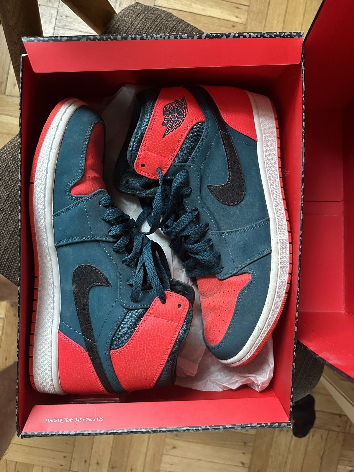 image of Jordan Brand 3 Retro OG Shoes in Red, Men's (Size 11)