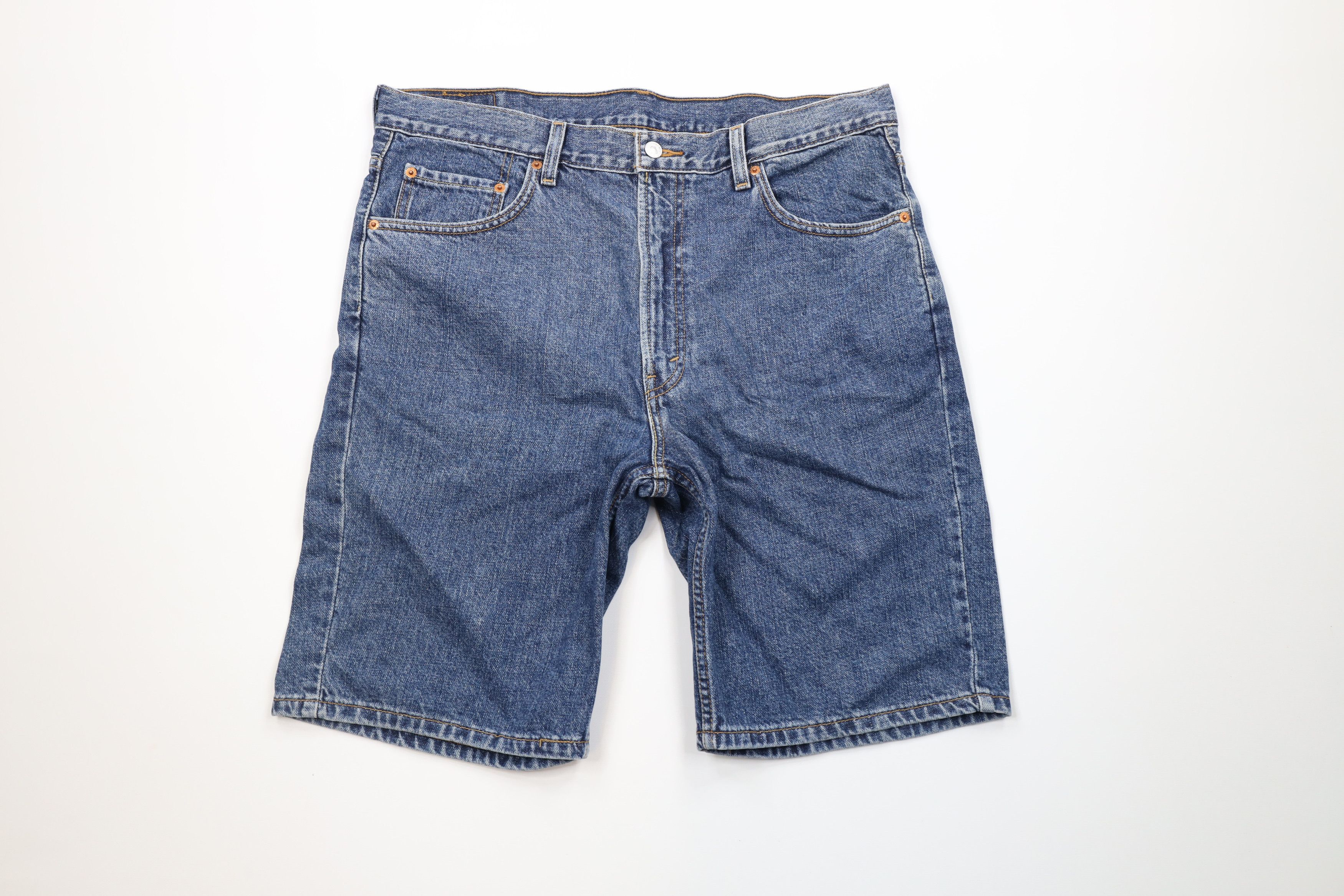 Levi's × Vintage Vintage Y2K Levis 505 Regular Fit Denim Jean Shorts Jorts Size US 36 / EU 52 - 1 Thumbnail