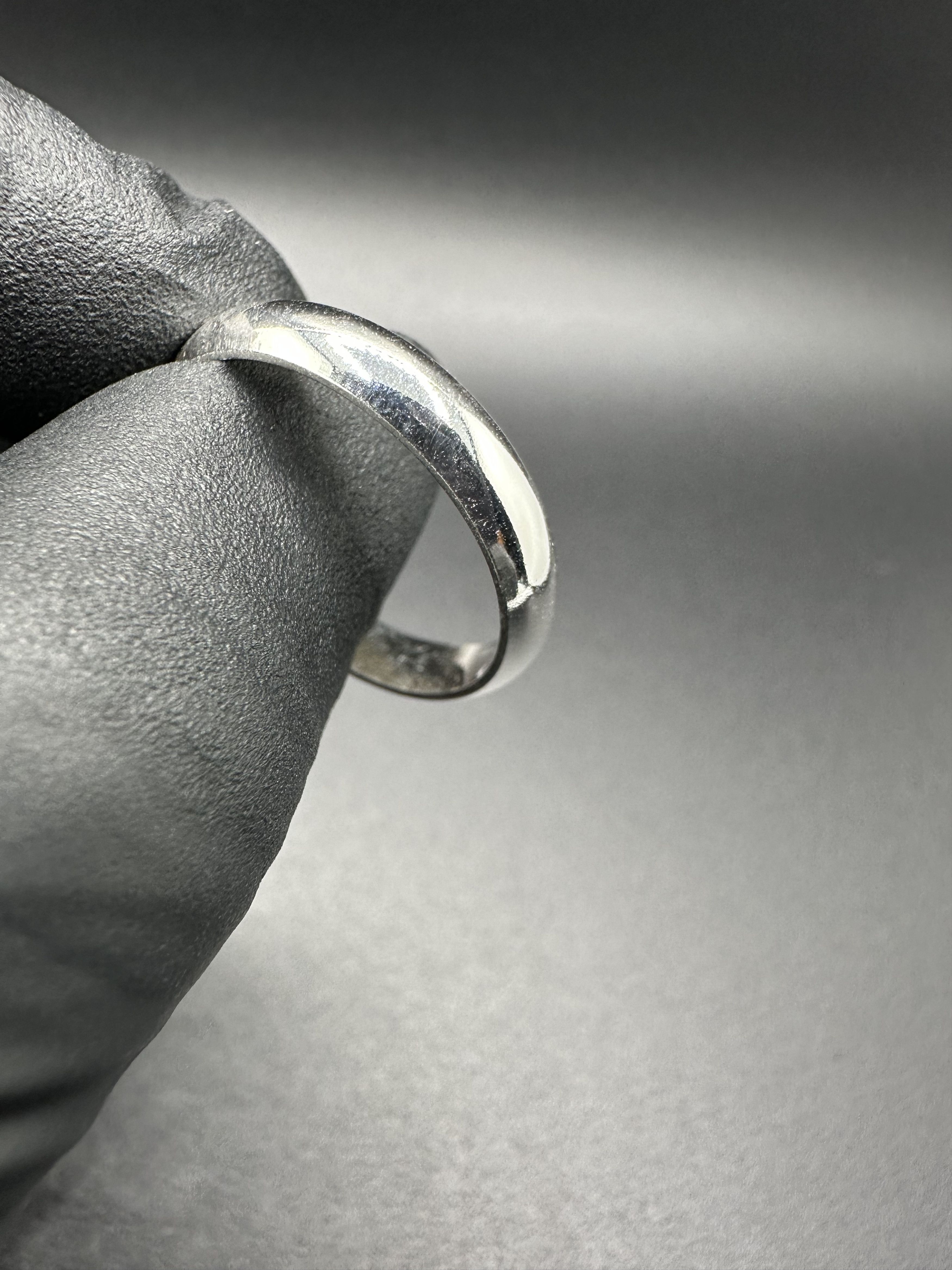 Jewelry SOLID STERLING SILVER .925 BAND RING Size ONE SIZE - 2 Thumbnail