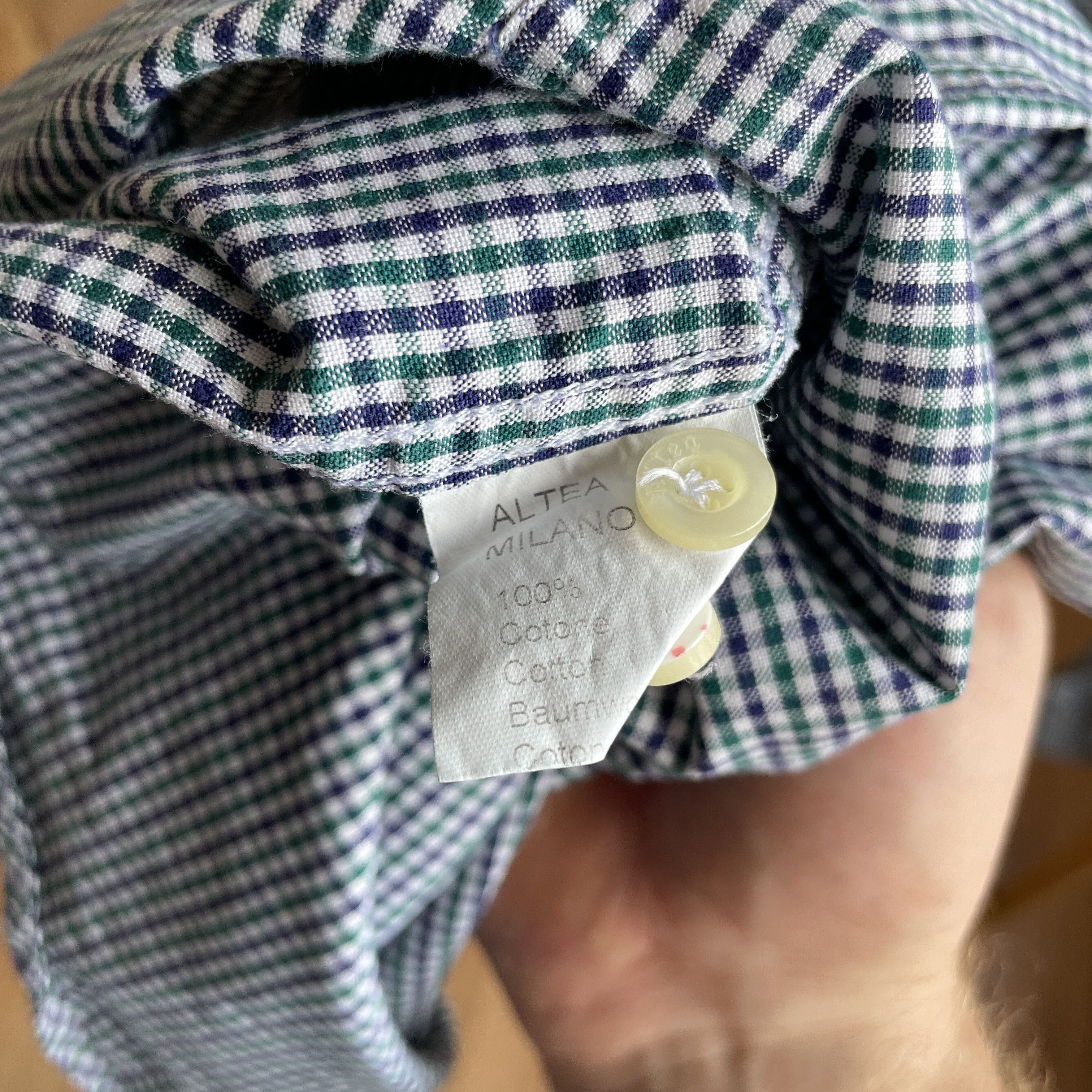 Altea Altea Gingham Check Shirt Size 44 Size US XL / EU 56 / 4 - 10 Thumbnail