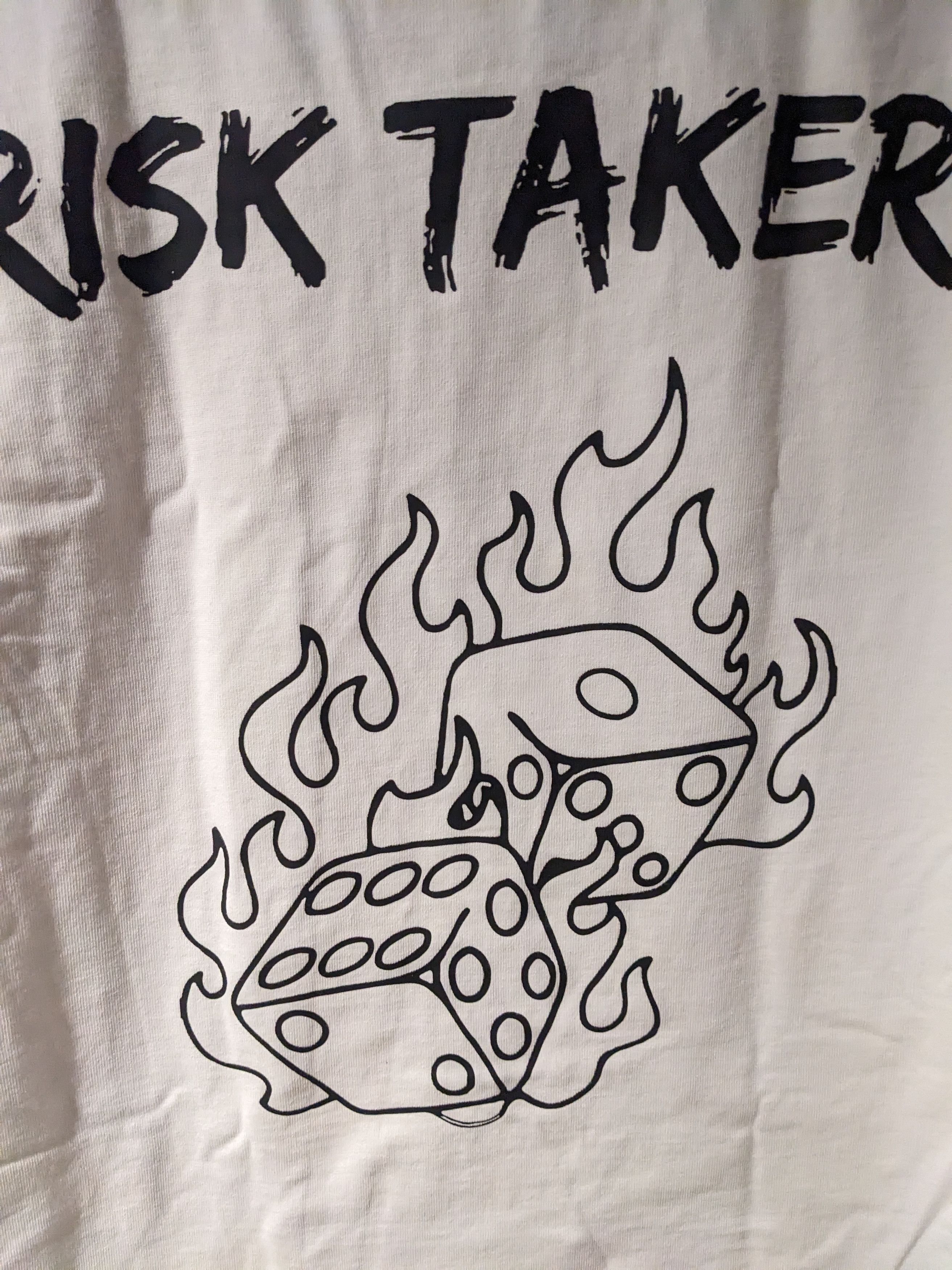Designer Bolt by Jae Casino Flaming Dice X-Large Heavy Weight T-Shirt Size US XL / EU 56 / 4 - 2 Thumbnail