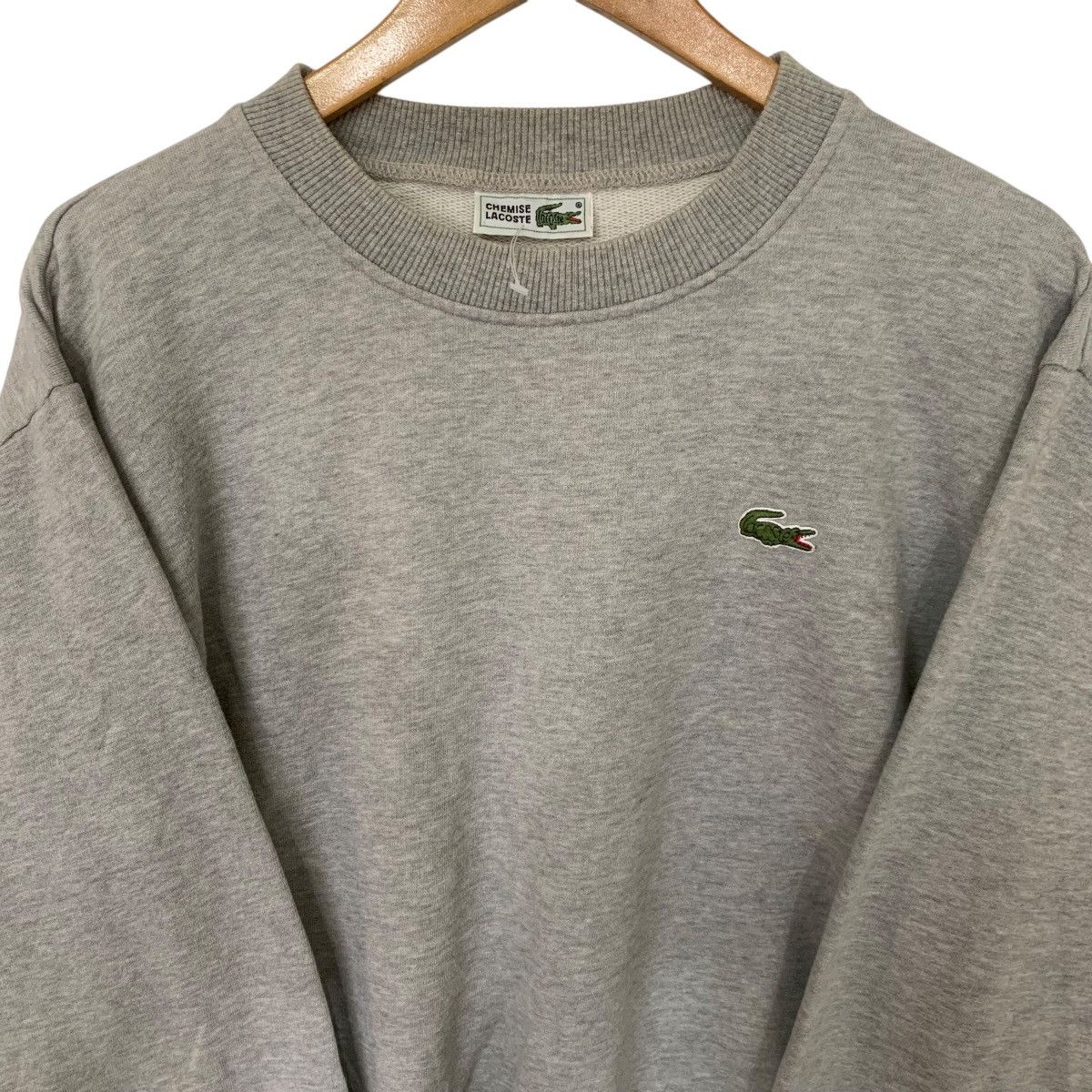 Lacoste × Vintage Vintage Lacoste Sweatshirt Medium Grey 90s Size US M / EU 48-50 / 2 - 2 Thumbnail