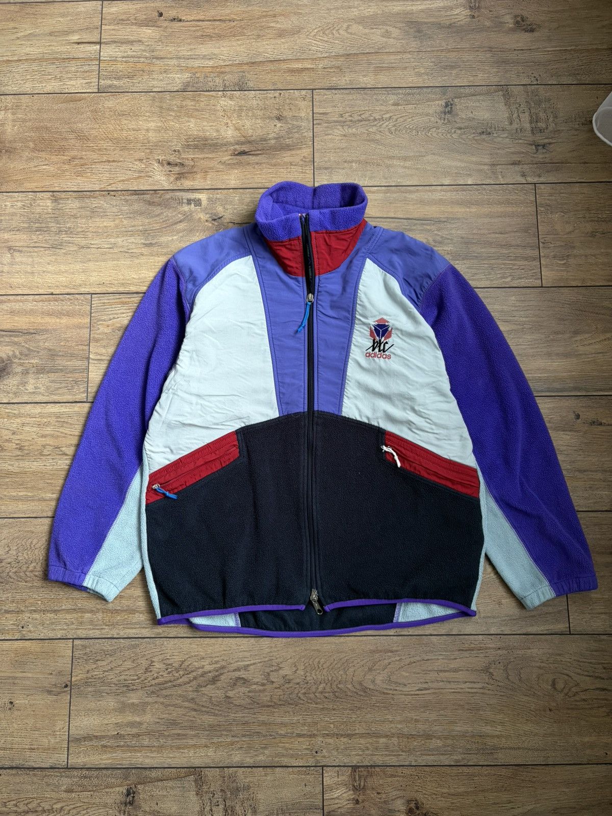 Adidas Rare Vintage Adidas Polartec Fleece Jacket Retro 90’s Size US XL / EU 56 / 4 - 1 Thumbnail