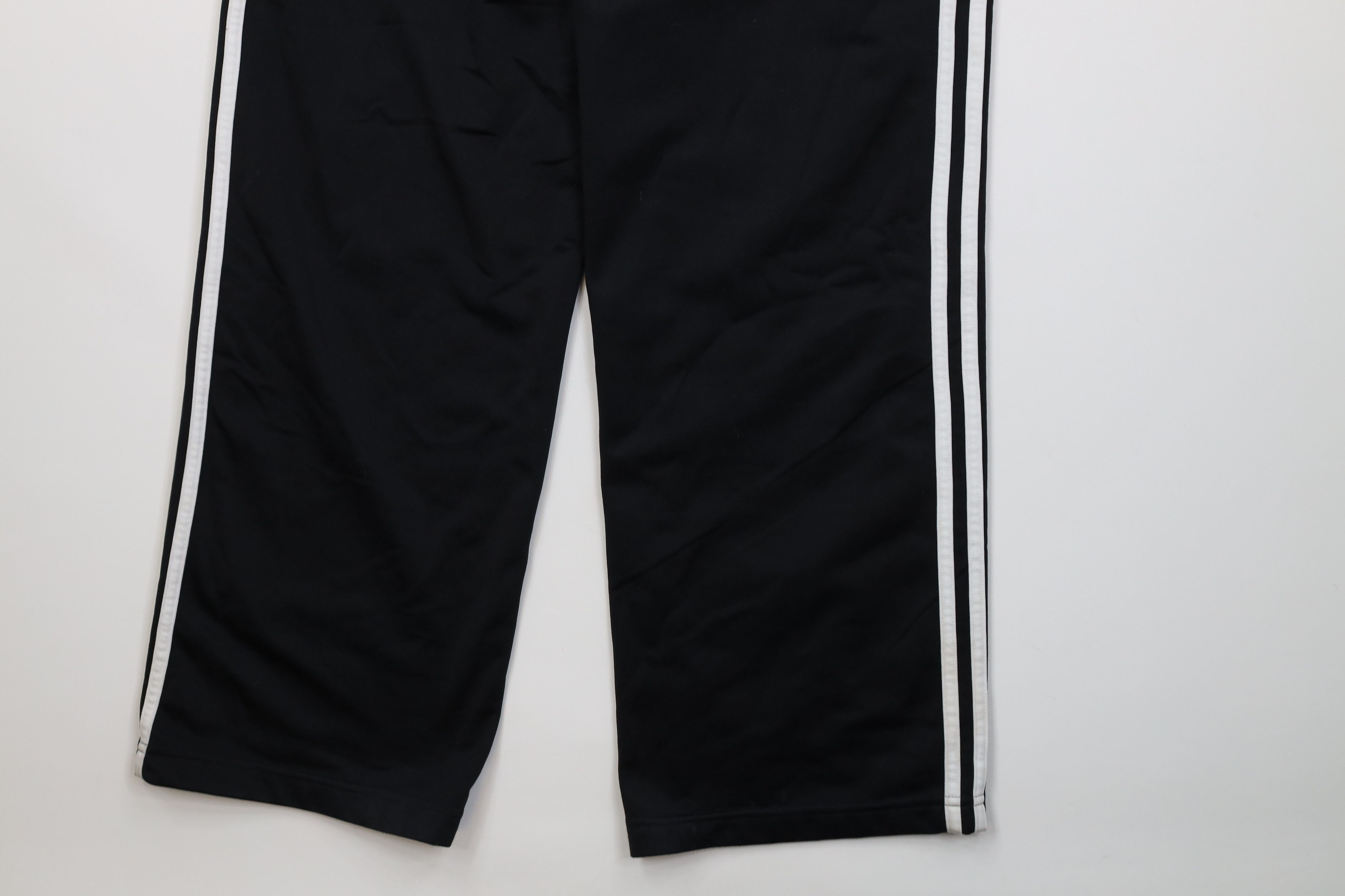 Adidas Vintage Y2K Adidas Striped Wide Leg Sweatpants Pants Black Size US 34 / EU 50 - 16 Thumbnail