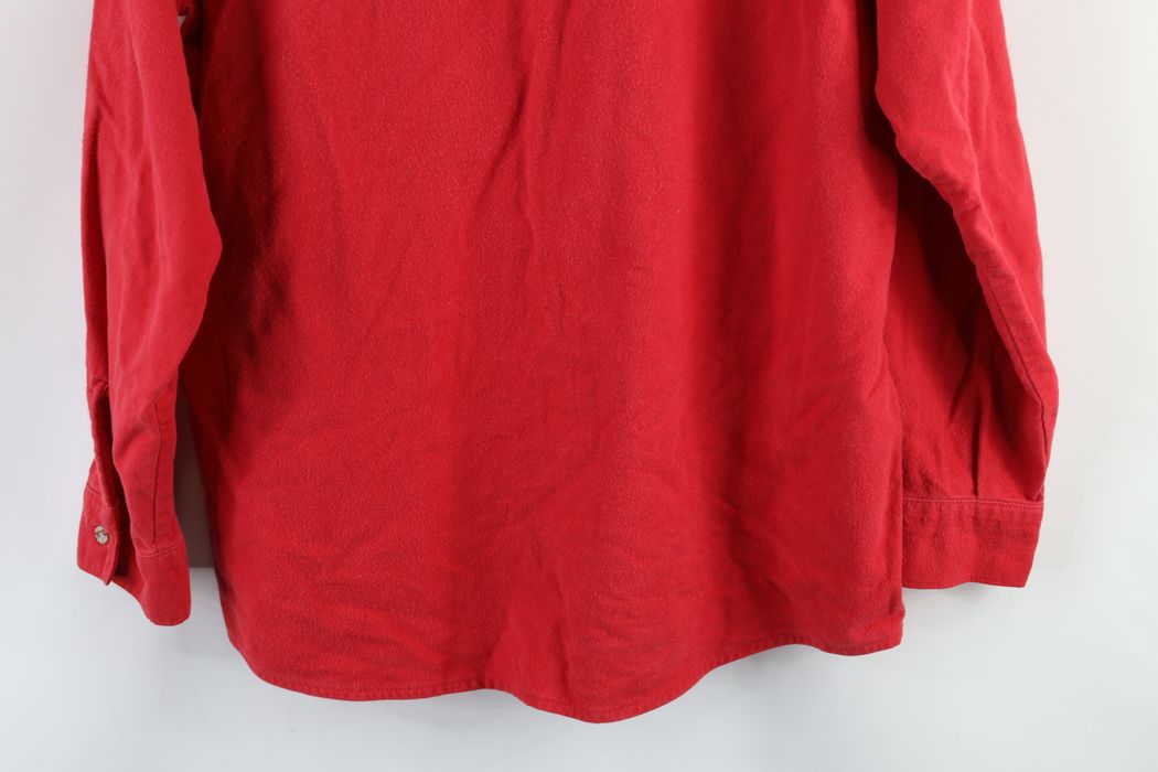 Vintage Vintage 90s Five Brother Chamois Cloth Button Shirt Red | Grailed