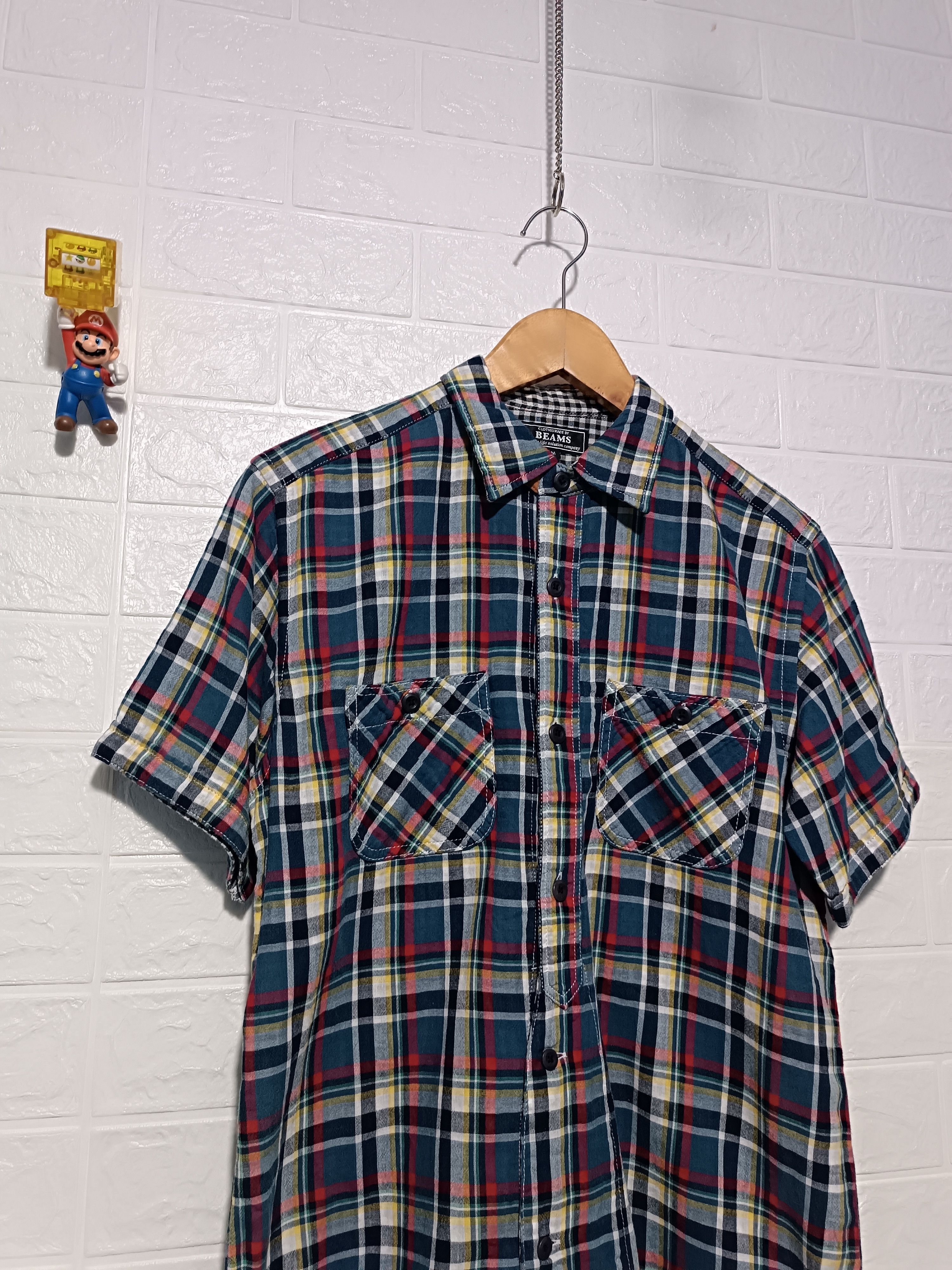 Beams Japan Beams Line Check Shirt Size US M / EU 48-50 / 2 - 2 Thumbnail