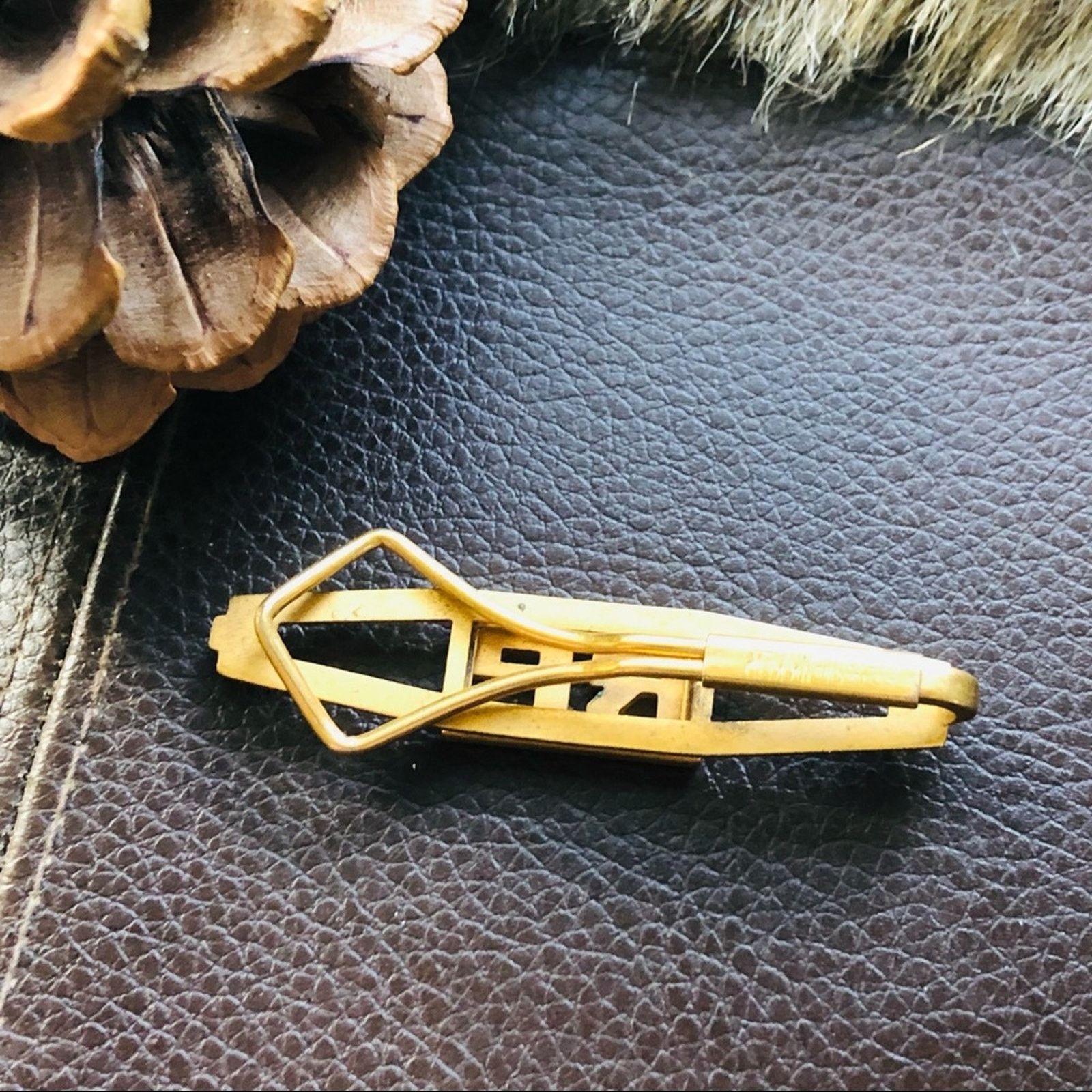 Other Antique men’s gold Swank Klip initial monogram tie bar clip Size ONE SIZE - 2 Thumbnail