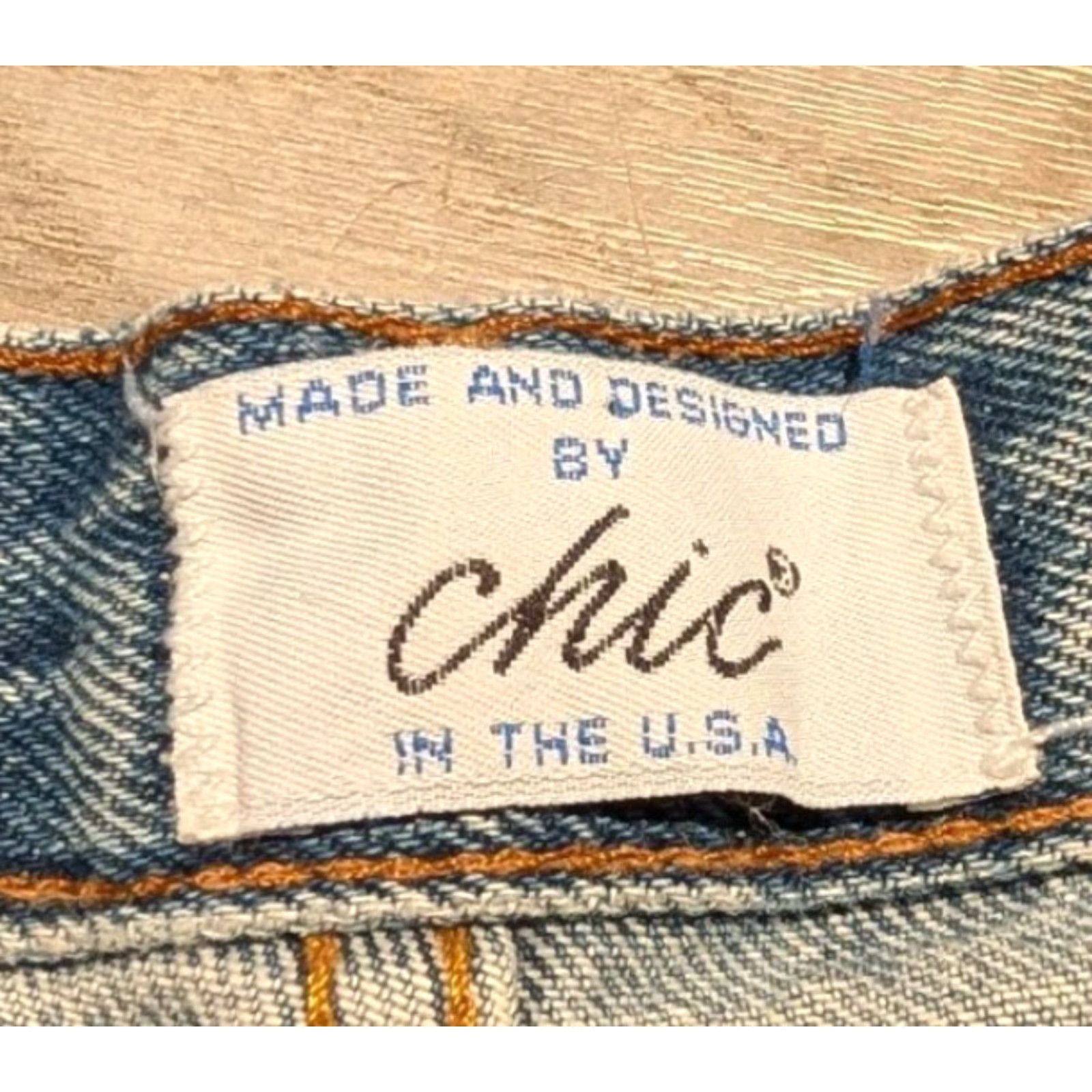 Vintage VINTAGE CHIC Jeans Women's High Rise High Waisted Medium Wash 12 Denim Distressed USA Made 80s 90s Womens Size 34" / US 12 / IT 48 - 5 Thumbnail