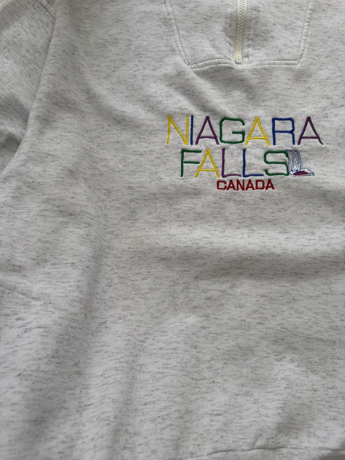 Vintage Vintage Niagra Falls Canada Tourist 1/4 Zip Sweater XL Size US XL / EU 56 / 4 - 5 Thumbnail
