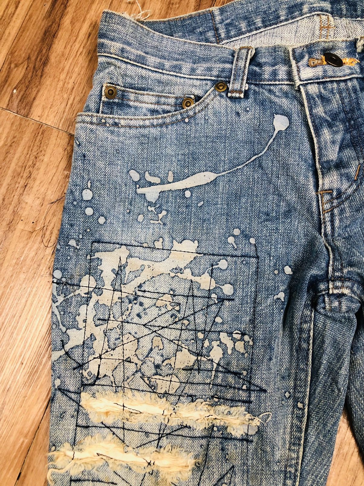 Hysteric Glamour Hysteric Glamour Distressed Denim (33) Size US 28 / EU 44 - 5 Thumbnail