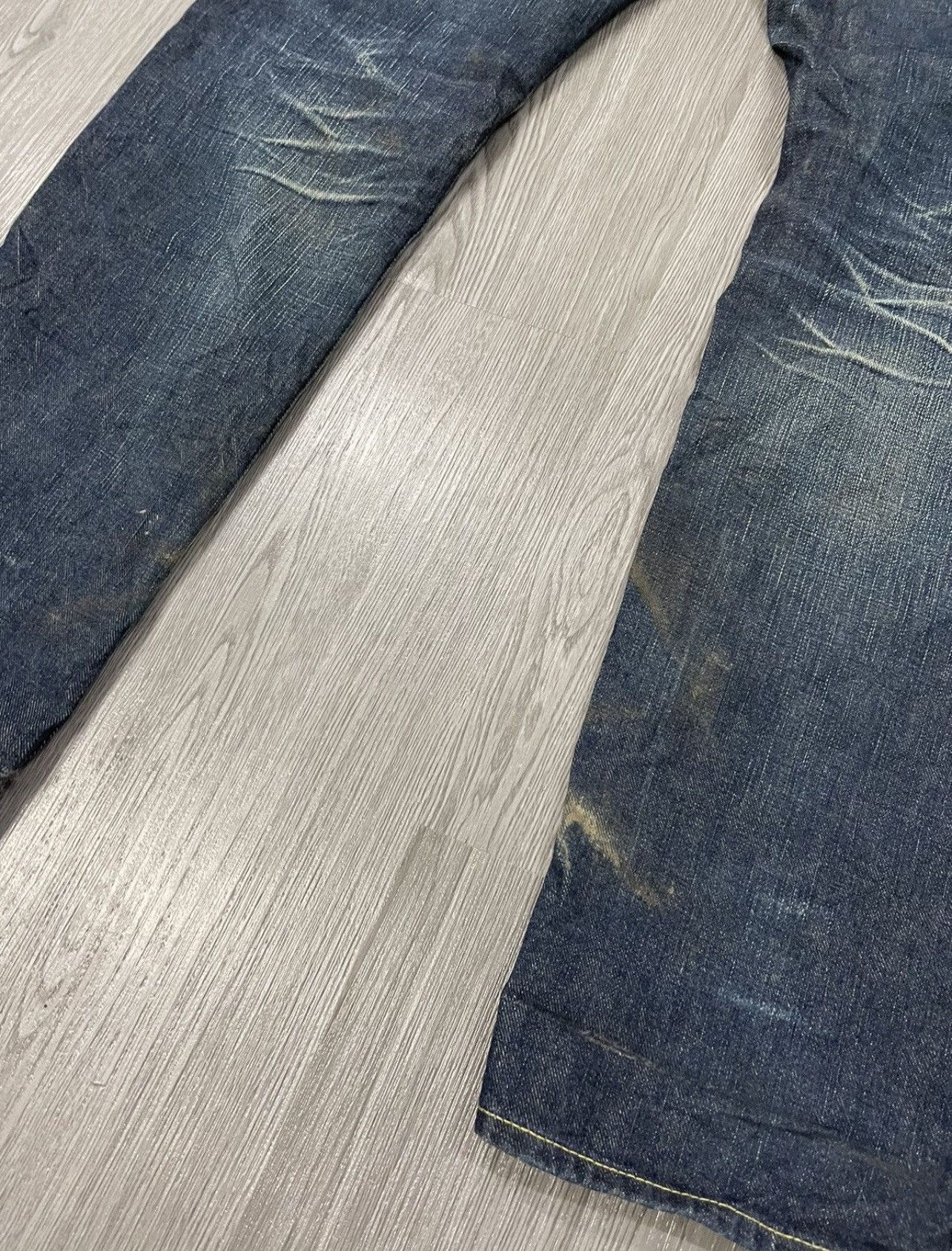 Japanese Brand × Sassafras Sassafras Fall Leaf Gardeners Denim Pant Size US 31 - 10 Thumbnail