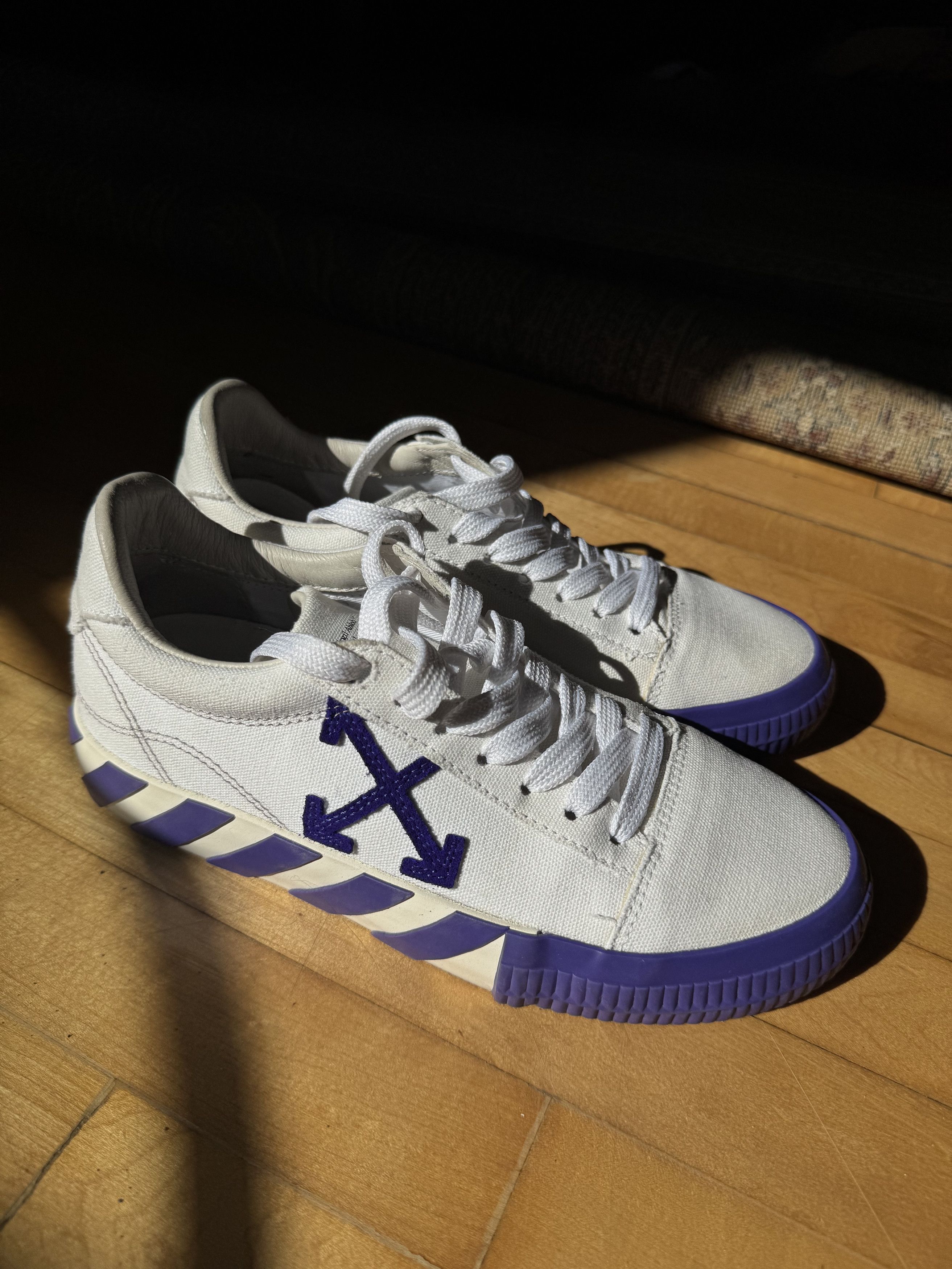 Off-White Off- White Violet Vulcanized Sneakers Size US 8 / IT 38 - 1 Thumbnail