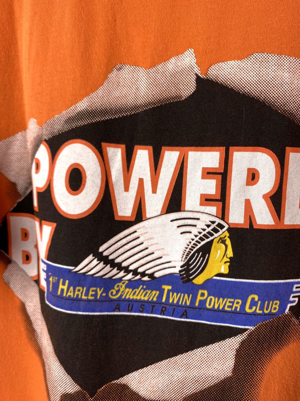 Harley Davidson Vintage 1996 Harley Davidson x Indian Motorcycle T Shirt Size US XL / EU 56 / 4 - 10 Thumbnail