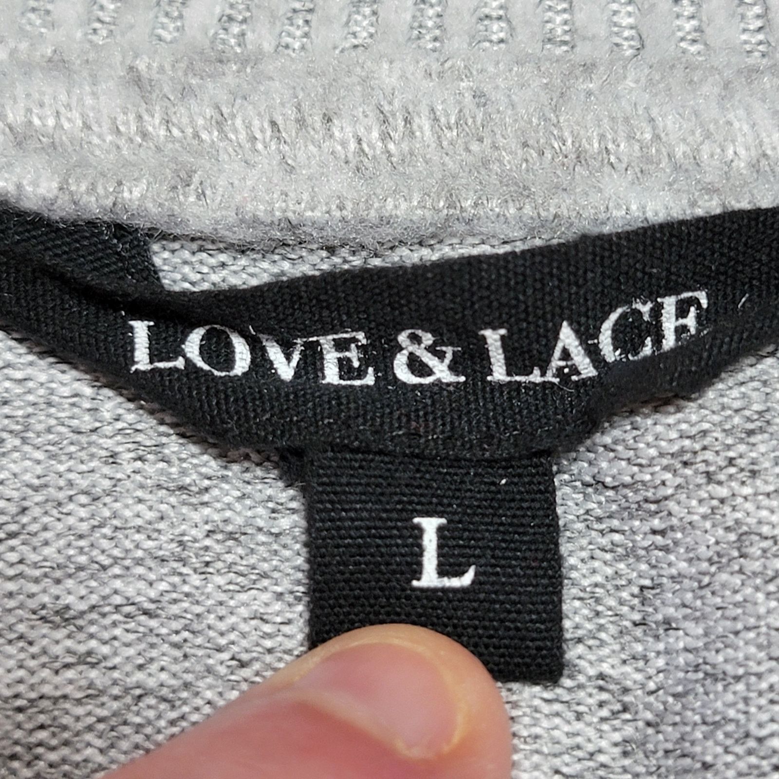 Other Love & Lace Lightweight Sweater w/Bling "Hello Winter" - Lg Size L / US 10 / IT 46 - 5 Thumbnail
