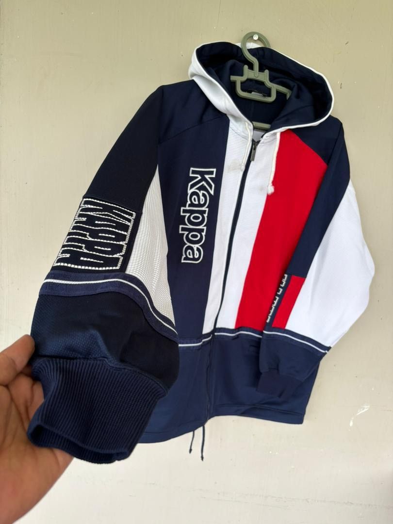 Kappa Vtg 90's Kappa Sweater Jacket France Flag Color Design Size US L / EU 52-54 / 3 - 2 Thumbnail