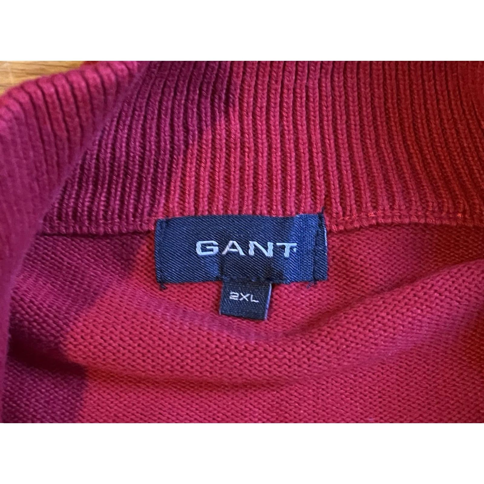 Gant Gant 1/4 Zip Sweater Men’s XXL Red DAMAGED Size US XXL / EU 58 / 5 - 5 Thumbnail