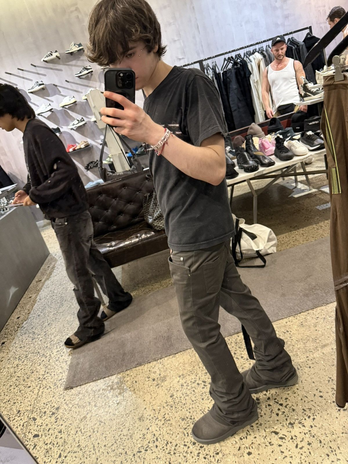 Rick Owens Tyrone dark dust sample bootcuts Size US 31 - 10 Thumbnail