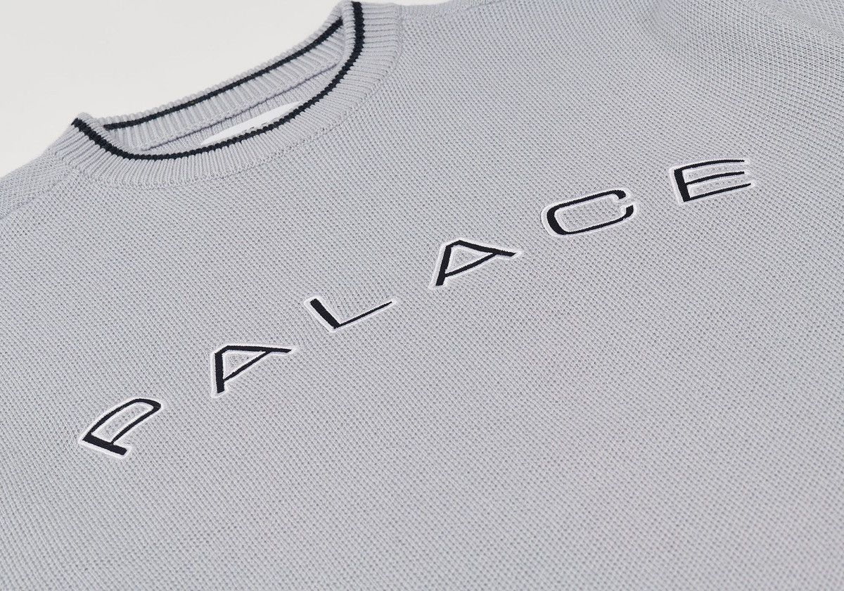 Palace Palace ARC KNIT ARCTIC GREY Logo Sweater in Men’s Size XL Size US XL / EU 56 / 4 - 3 Thumbnail