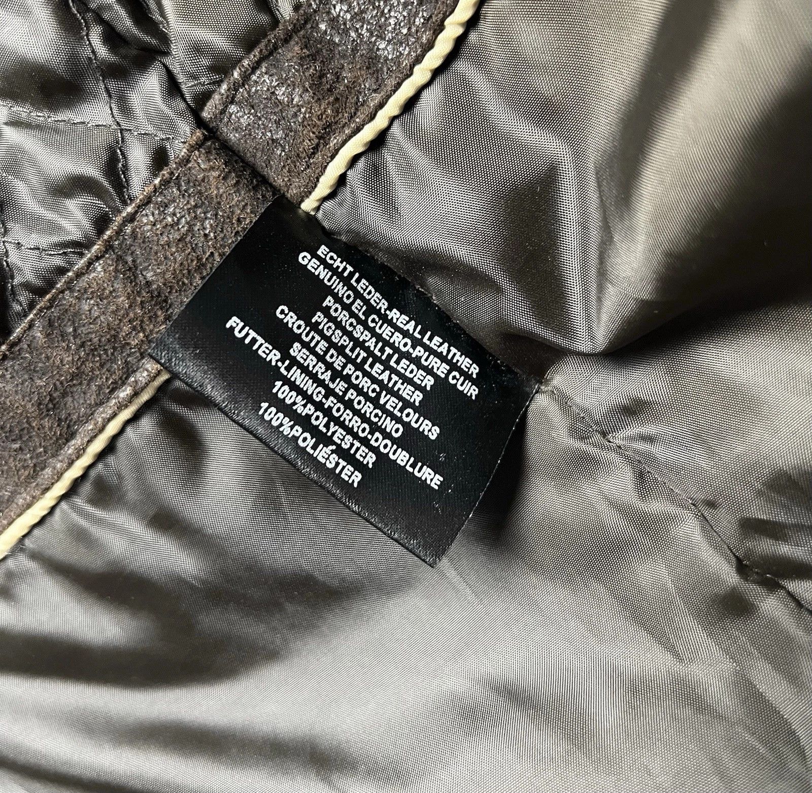 Alpha Industries Alpha Industries Vintage 90's Men's Brown Leather Zip Jacket Size US L / EU 52-54 / 3 - 9 Thumbnail