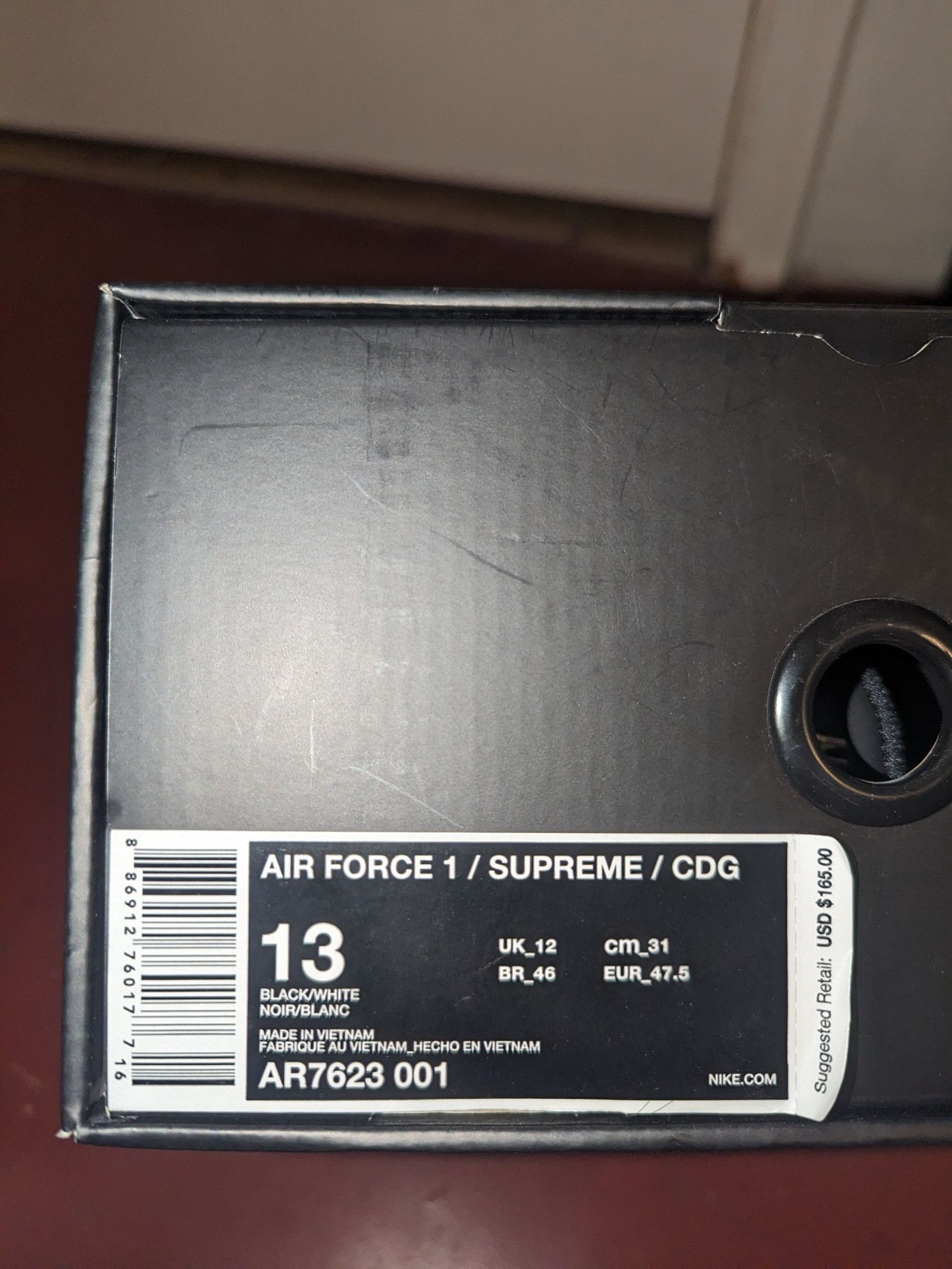 Comme des Garcons × Nike × Supreme Nike x Supreme x CDG Air Force 1 Size US 13 / EU 46 - 9 Thumbnail