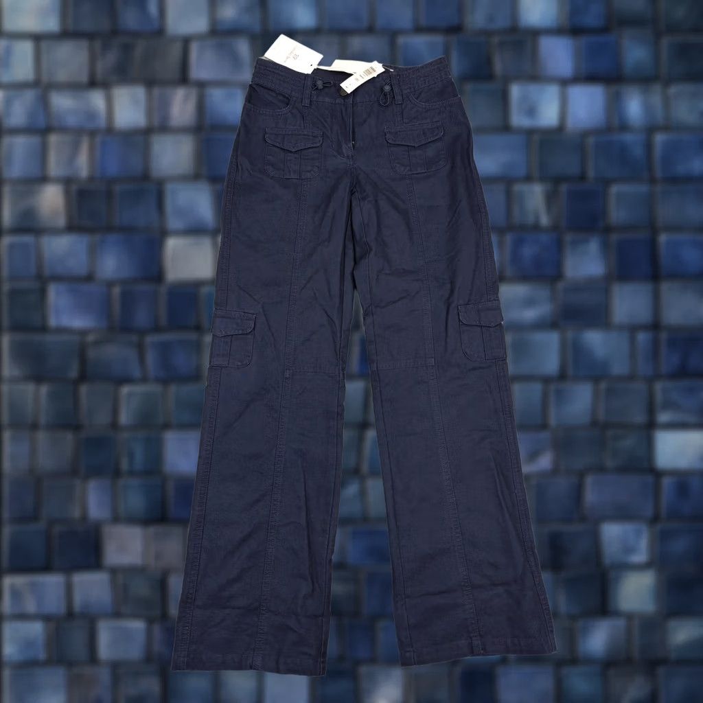 Aritzia Aritzia Sunday Best Pants Womens 00 Blue Cargo Twill Adjustable Waist Pockets Shirt? Size 24" / US 00 / IT 34 - 1 Thumbnail