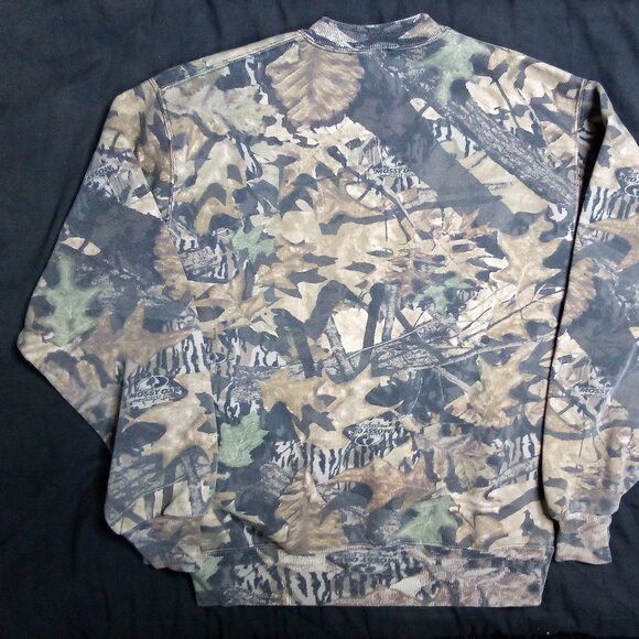 Mossy Oaks × Vintage Vintage Mossy Oak Camouflage Crewneck Sweatshirt Size US L / EU 52-54 / 3 - 4 Thumbnail