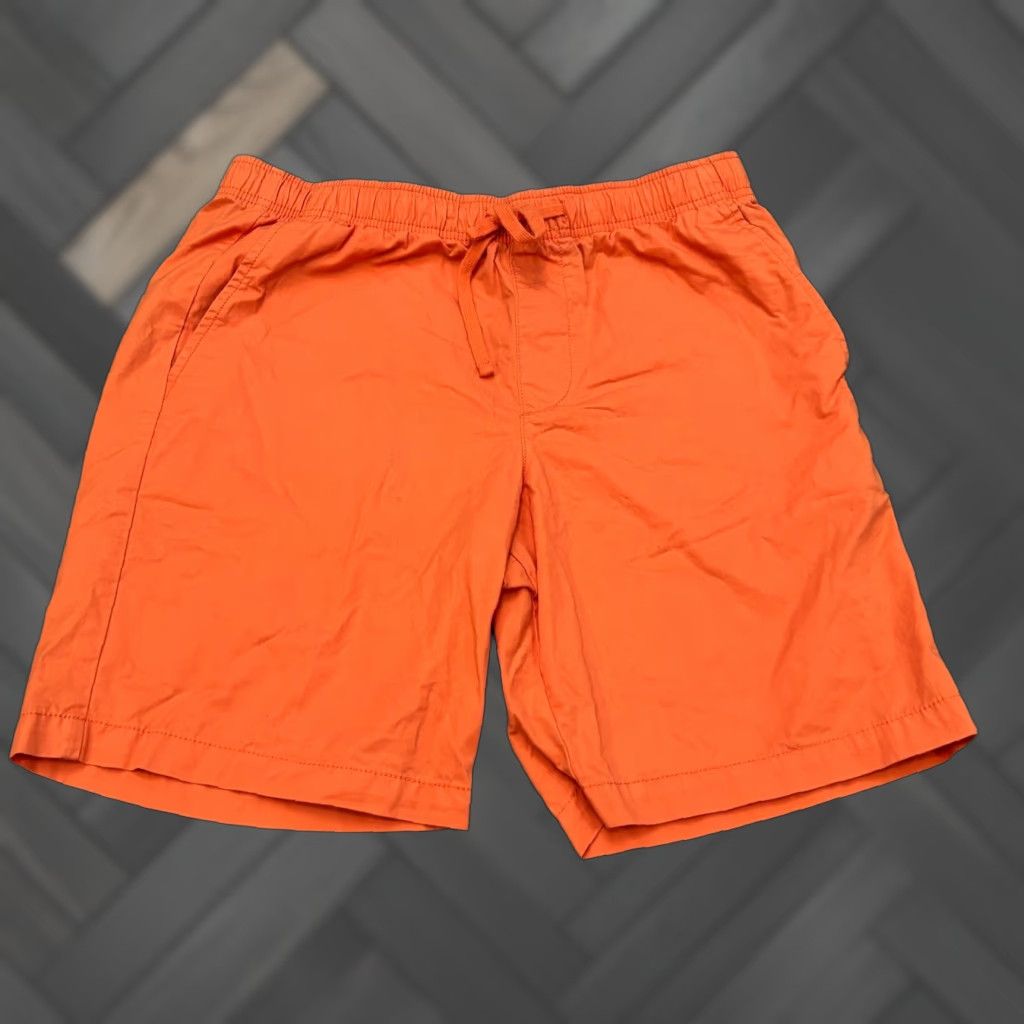 Gap Gap Shorts Mens M Orange 9" Inseam Lightweight Chino Elastic Waist Pockets Solid Drawstring Casual Mens Size US 31 - 1 Thumbnail