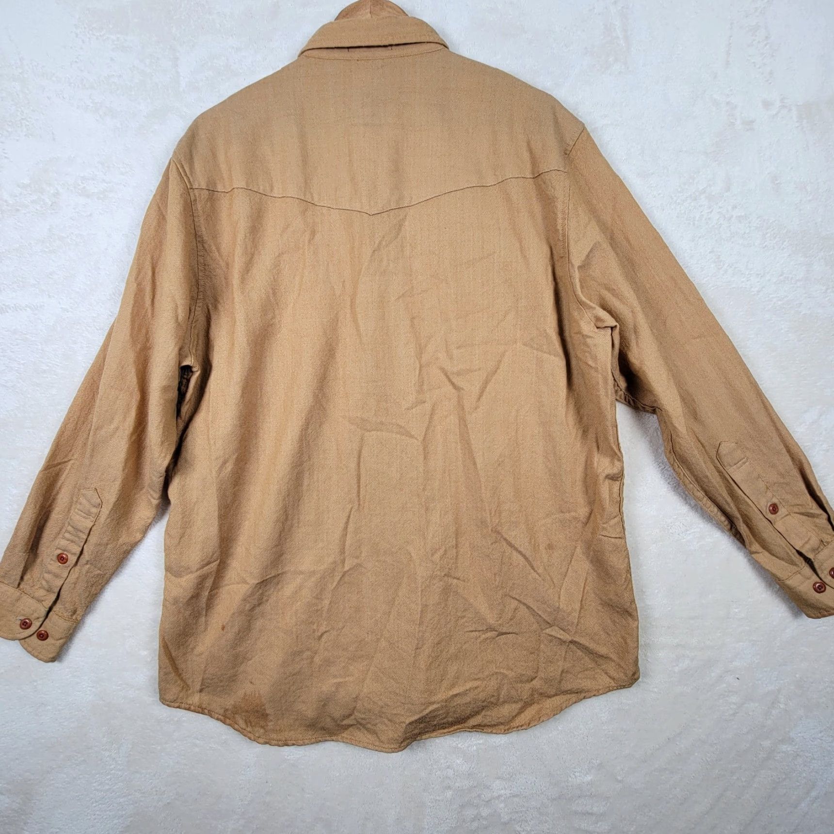 Pendleton Pendleton Thomas Kay Mens XL Tan Flannel Lined Button-Up Shirt Workwear Casual Travel Size US XL / EU 56 / 4 - 5 Thumbnail