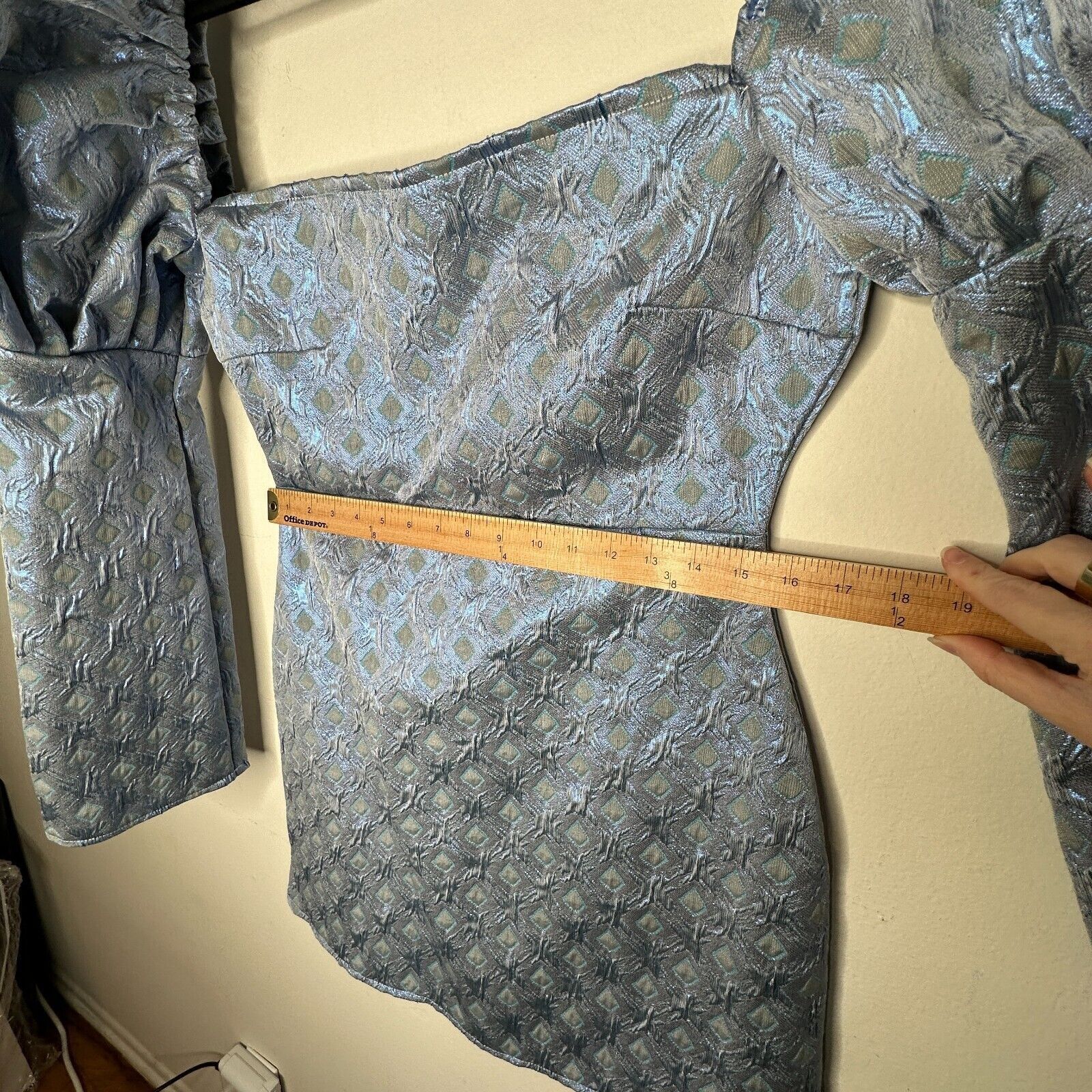 Other Olivia Rose Blue Ophelia Diamond Square Neck Mini XL Size XL / US 12-14 / IT 48-50 - 10 Thumbnail