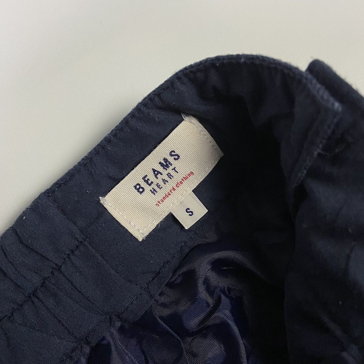 Beams Plus BEAMS HEART Navy Pleated Wide Leg Pants S Size US 28 / EU 44 - 5 Thumbnail