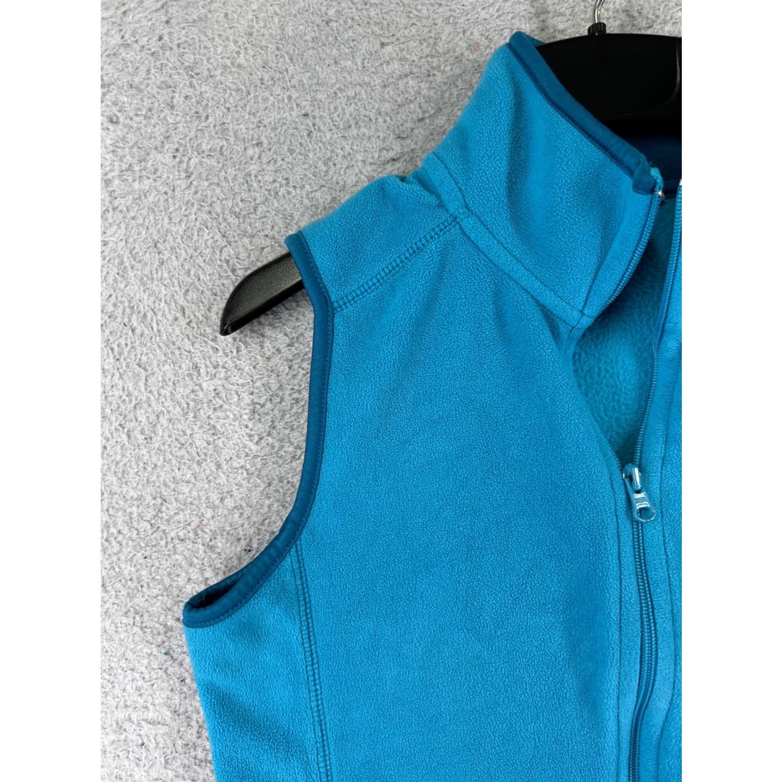 Old Navy VINTAGE Old Navy Vest Womens Small Blue Full Zip Polyester Fleece Full Zip Mock Neck Size S / US 4 / IT 40 - 7 Thumbnail