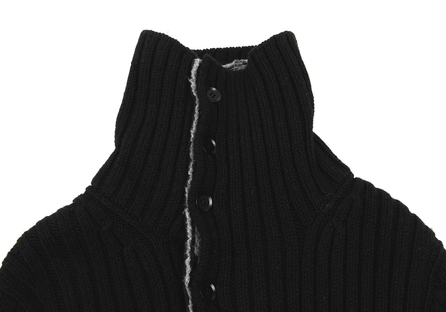 Yohji Yamamoto Yohji Yamamoto Knit Jacket in Black Size US L / EU 52-54 / 3 - 6 Thumbnail
