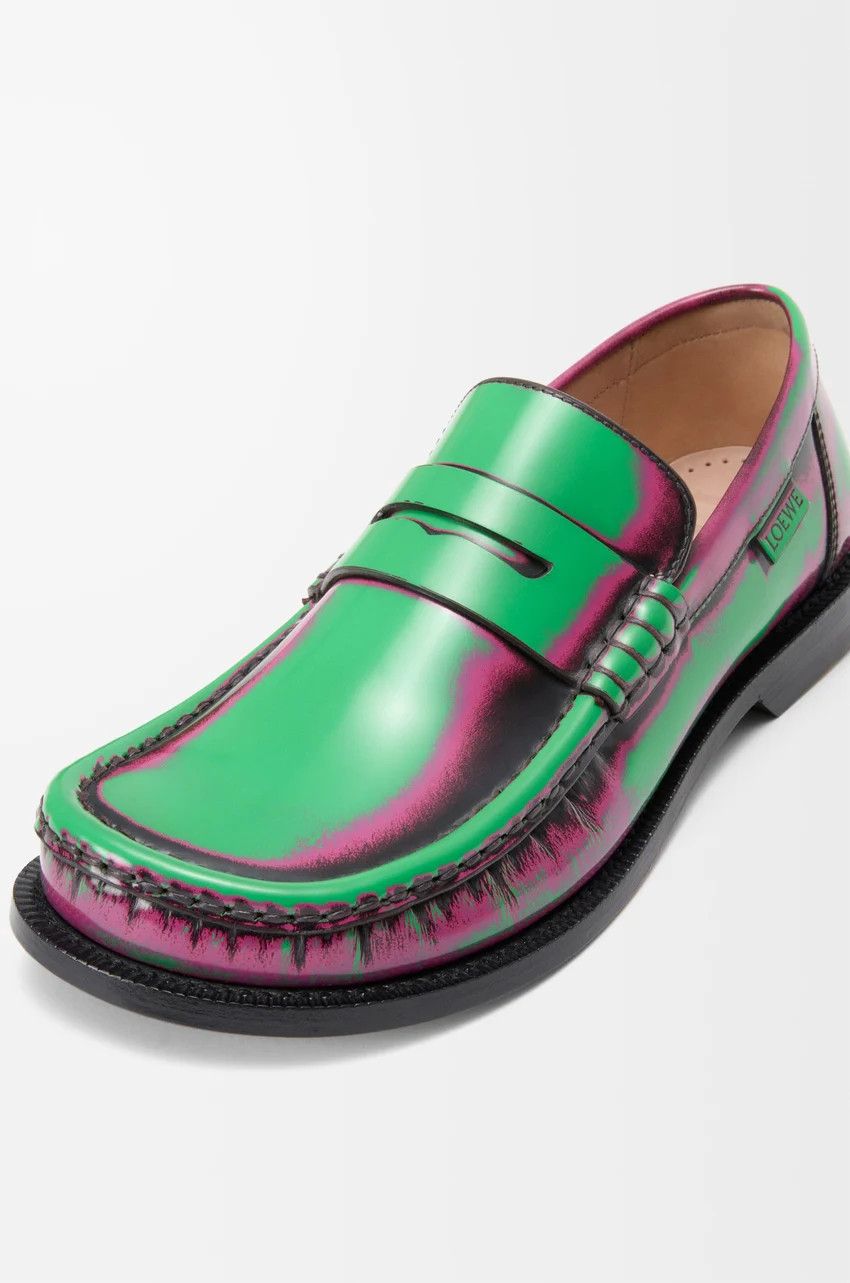 Loewe o1loc1c0525 Campo Loafer In Brushed Calfskin in Green Size US 10 / IT 40 - 4 Thumbnail