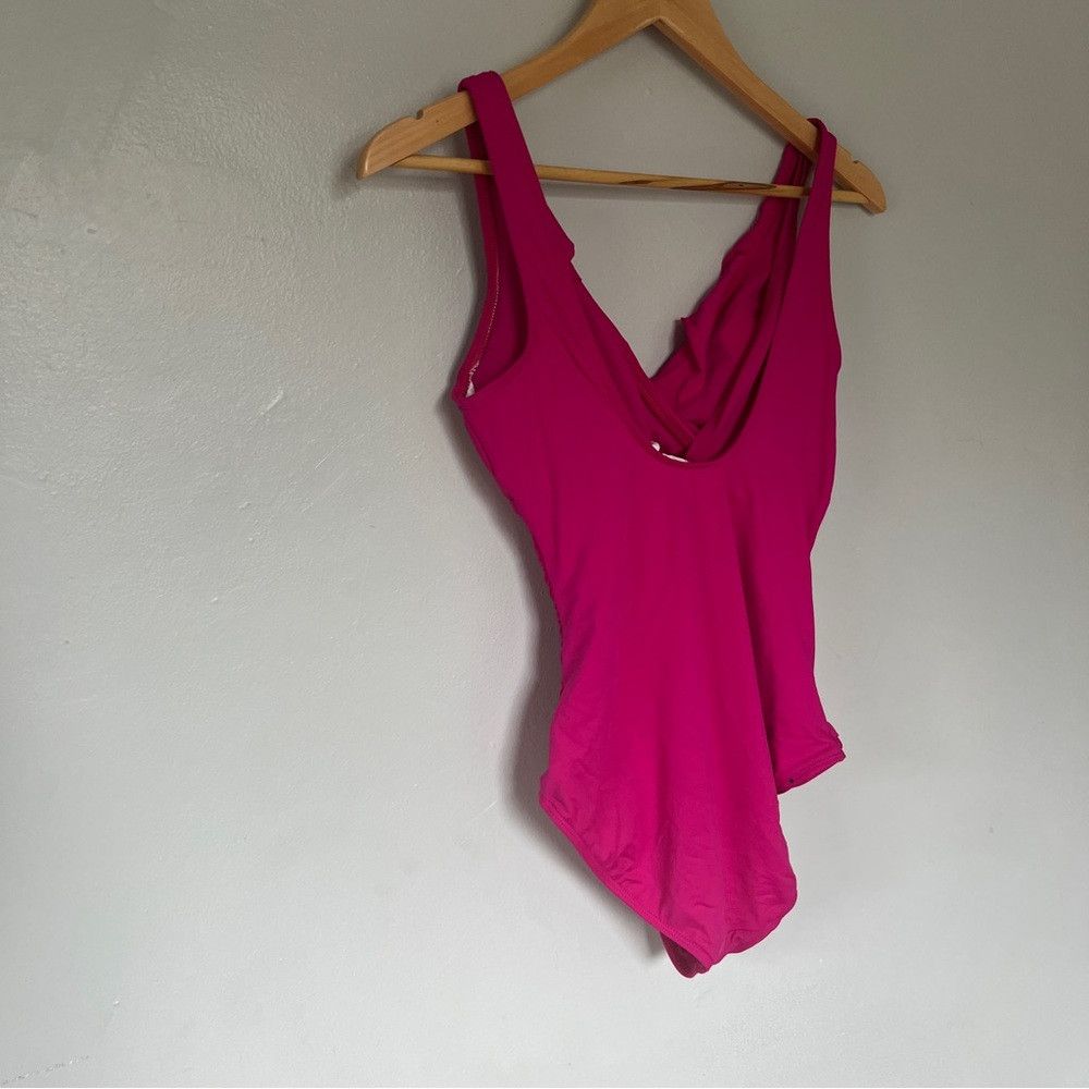 Polo Ralph Lauren Ralph Lauren Beach Club Ruffle Womens Swimsuit Pink Medium Size ONE SIZE - 5 Thumbnail