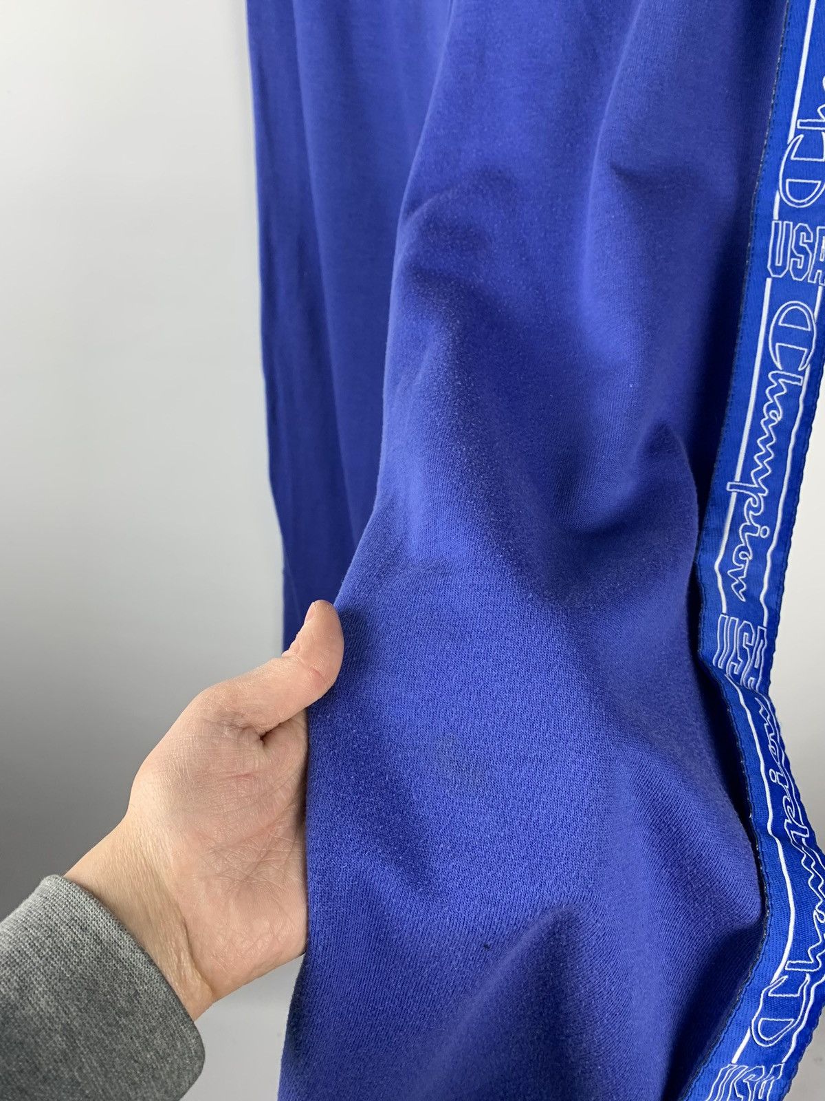 Champion Vintage 1990s Champion Sweatpants Blue multi logo Size US 34 / EU 50 - 7 Thumbnail