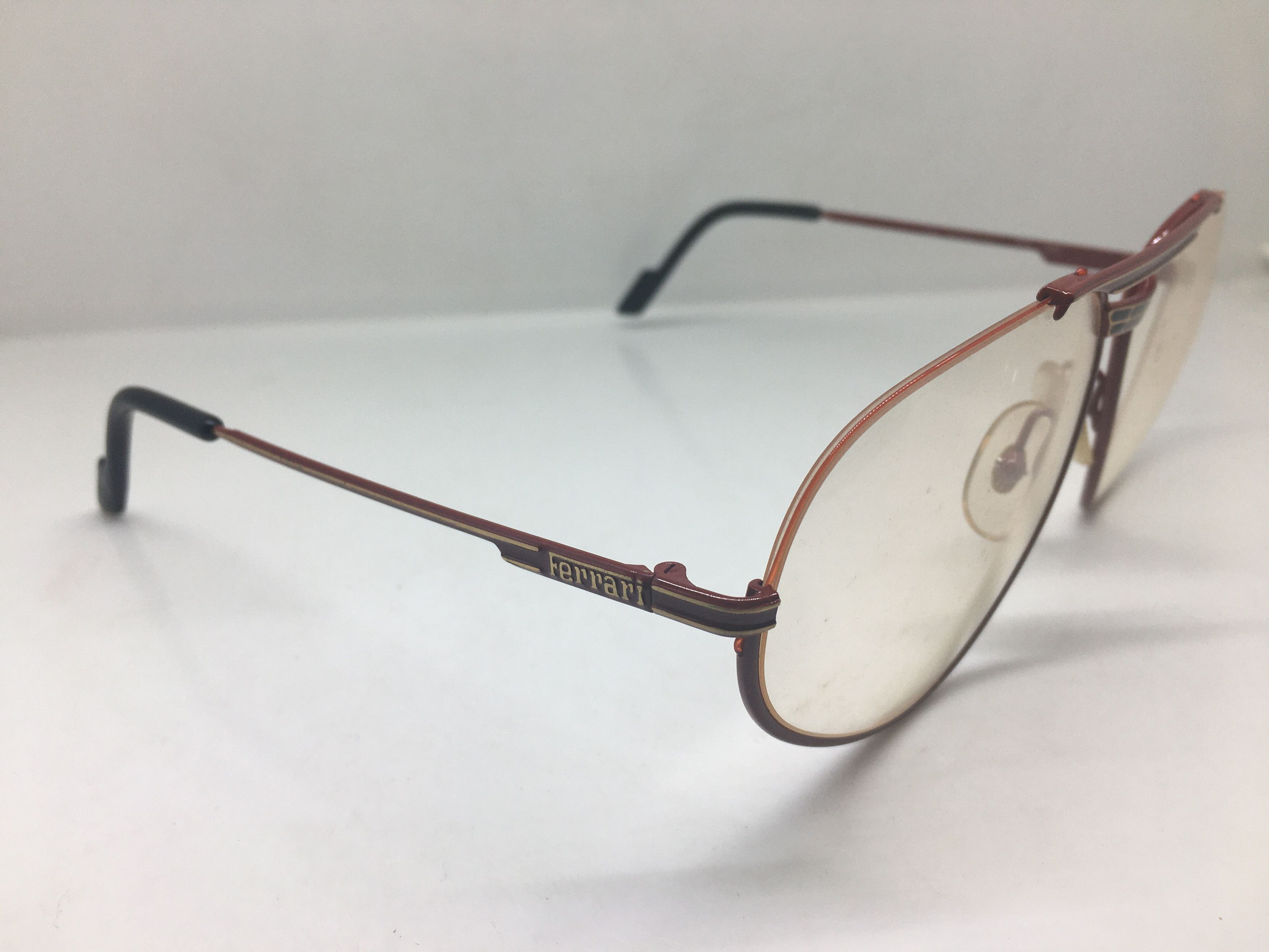 Ferrari Vintage Ferrari F6 Red Eyeglasses Frame Italy Size ONE SIZE - 2 Thumbnail