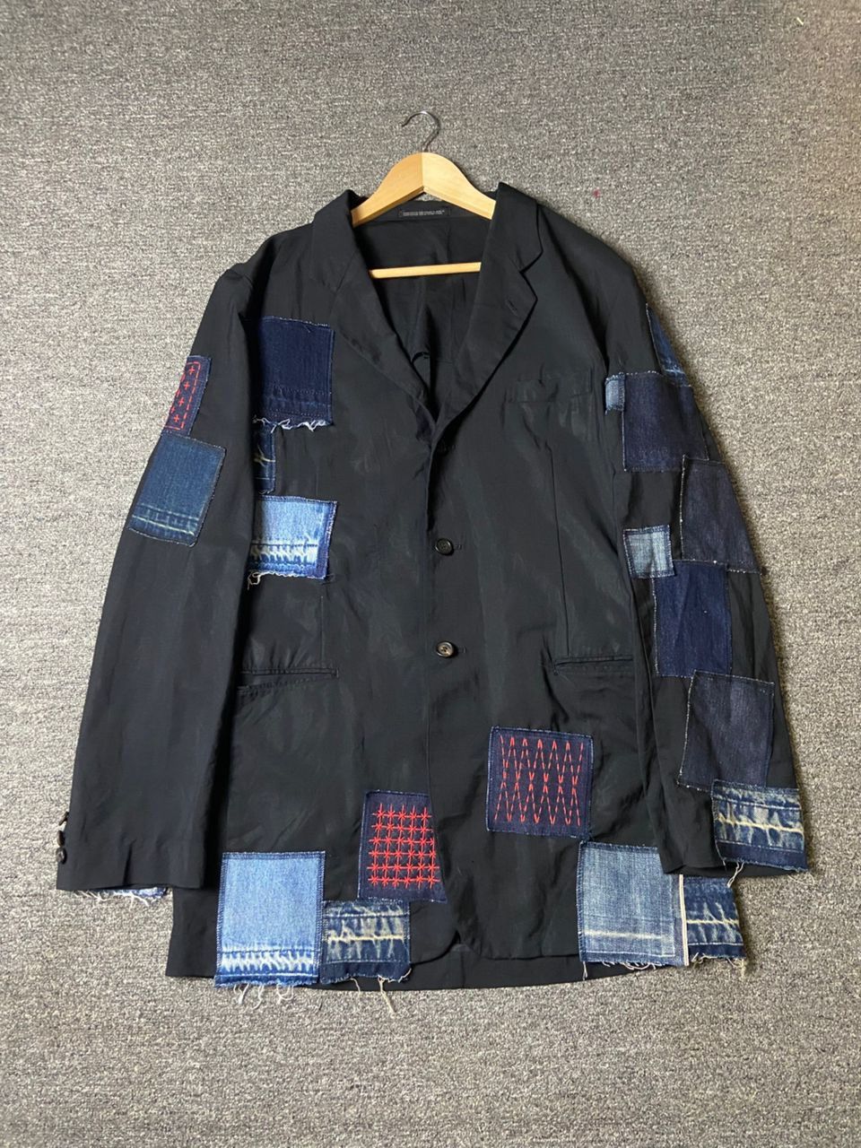 Yohji Yamamoto Pour Homme Patchwork Blazer (177)