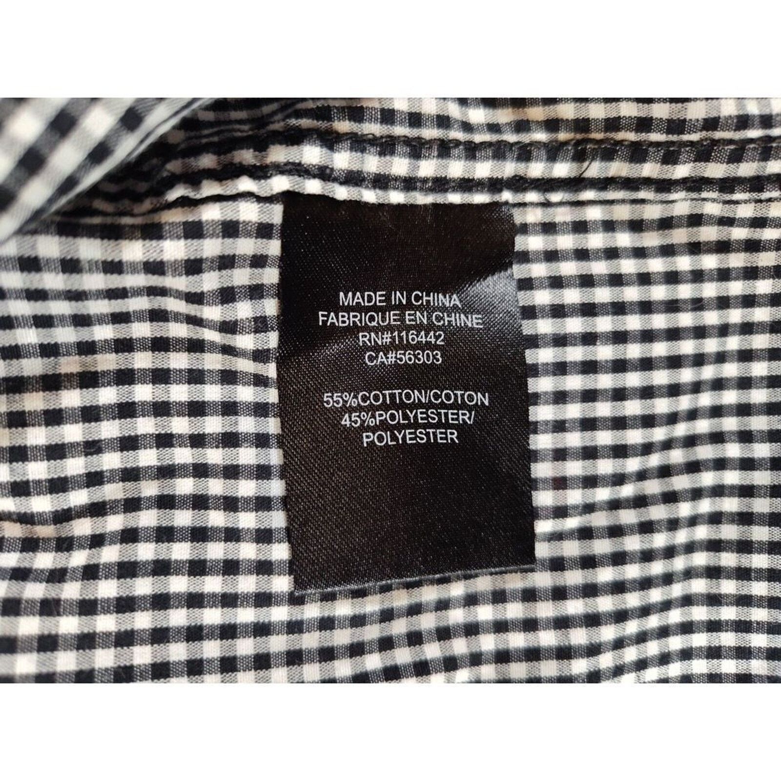 Dravus Dravus Shirt Mens Large Mini Check Short Sleeve Button Down Size US L / EU 52-54 / 3 - 9 Thumbnail