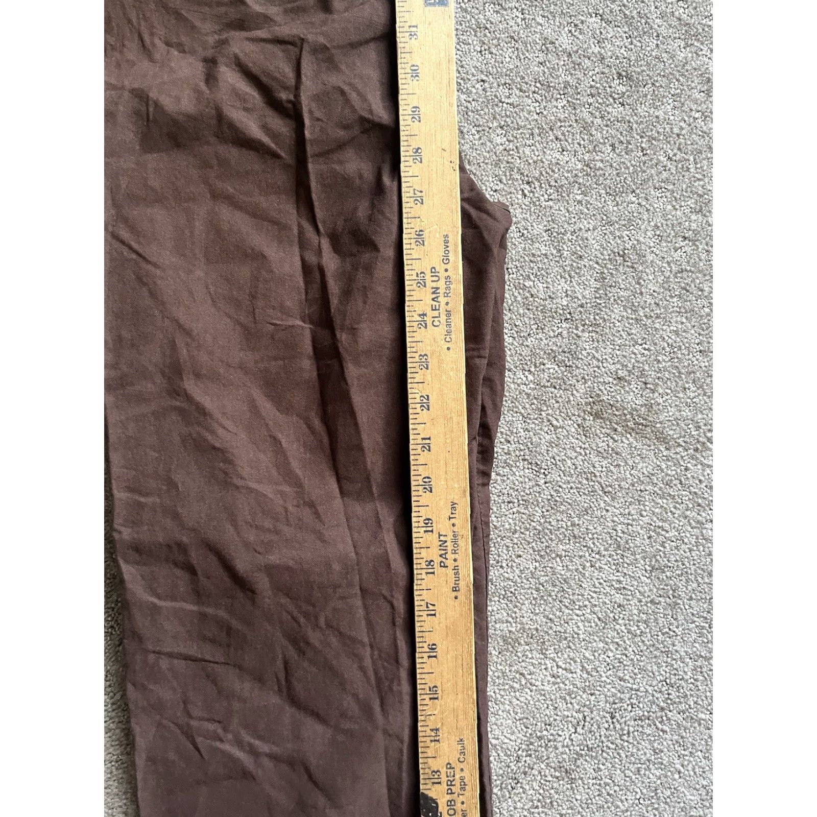 Dockers DOCKERS Women Pants 6P Petite Brown Solid Cotton Poly Knit Flat Front Casual Chino Straight Inseam 30in Womens Pants Size 28" / US 6 / IT 42 - 7 Thumbnail